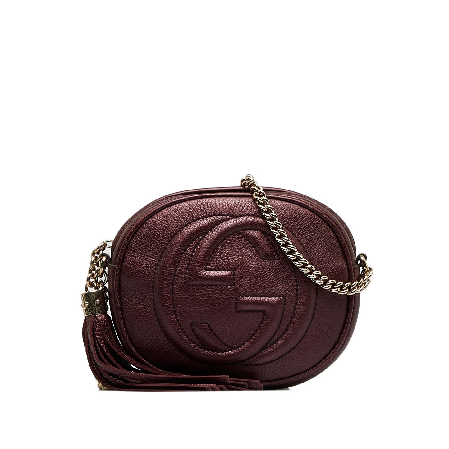 Gucci Soho SHG-Nv9jIP Calf Mini Chain Crossbody Bag