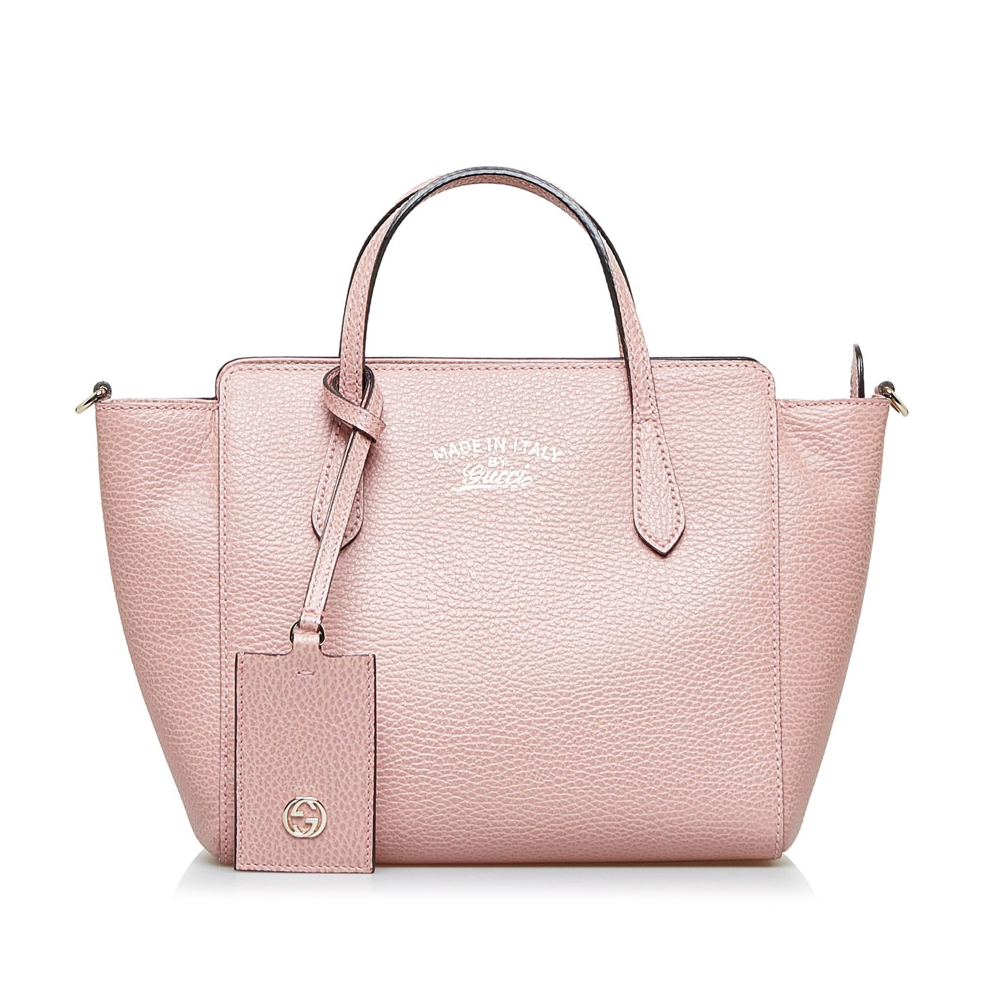 Gucci Swing SHG-ikmIy7 Calf Pink Mini Satchel Bag