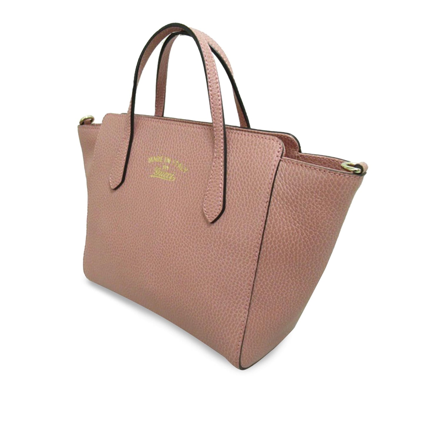 Gucci Swing SHG-60wp4j Calf Pink Mini Satchel Bag