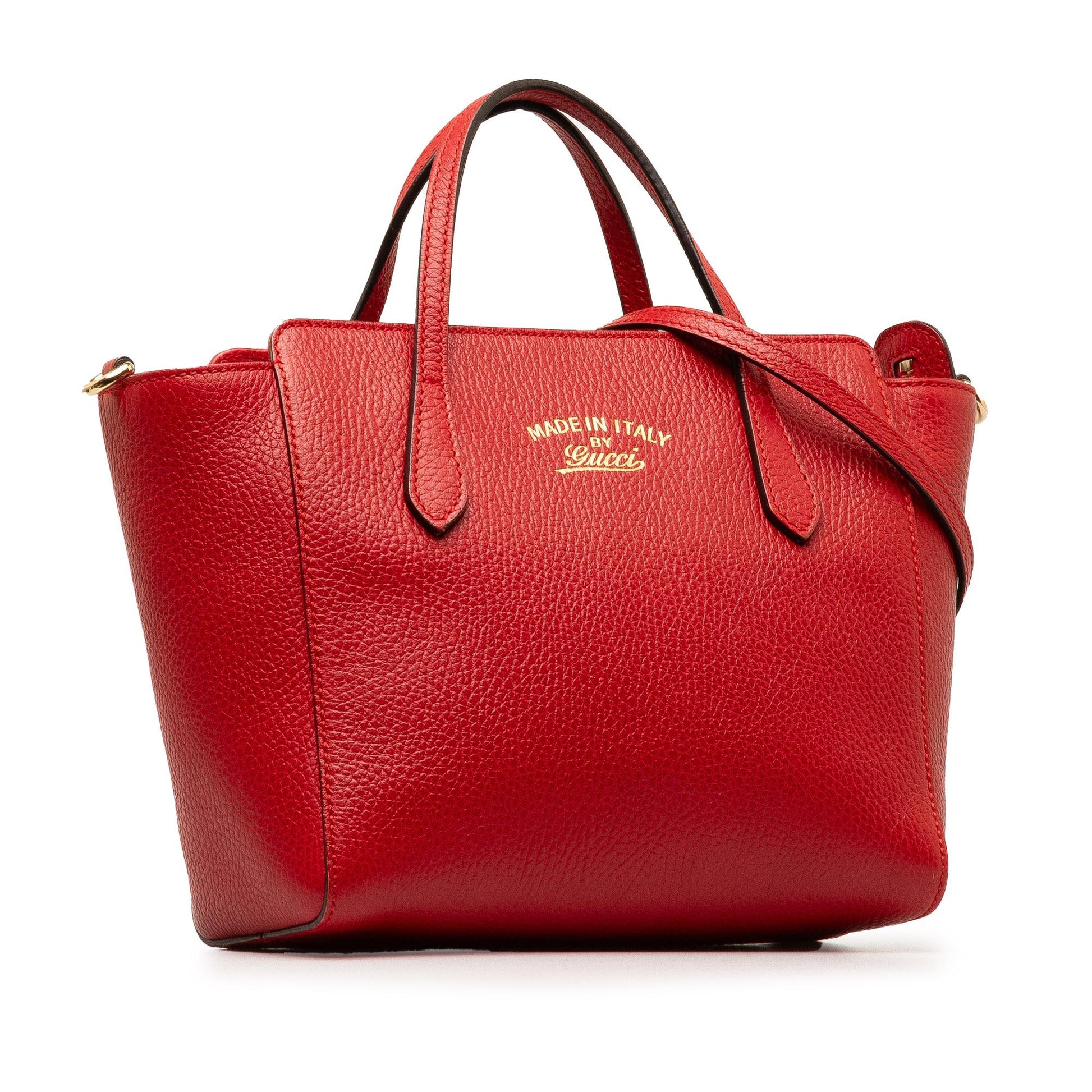 Gucci Swing SHG-mgsYTk Calf Red Mini Satchel Bag