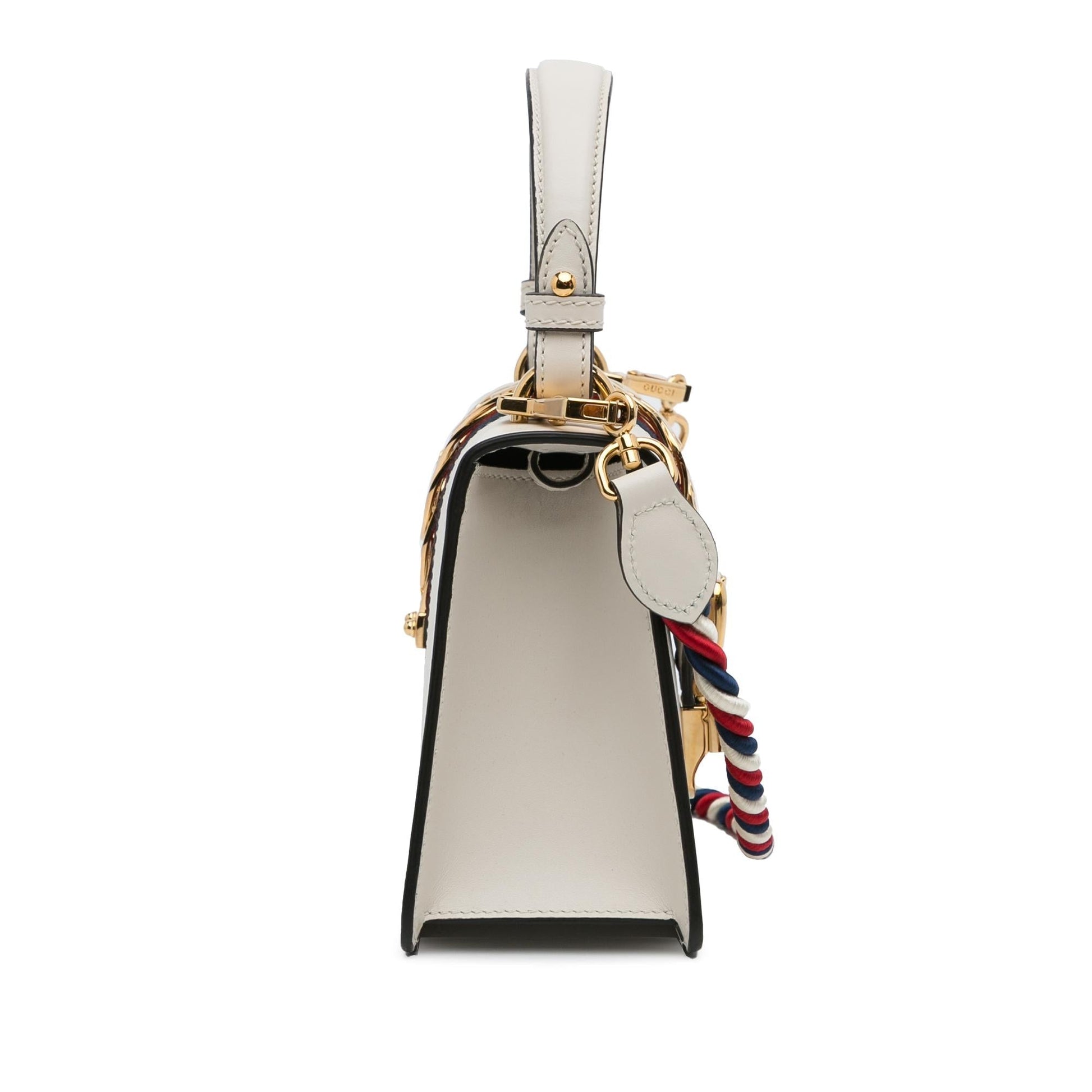 Gucci Sylvie SHG-qnxVA0 Calf White Mini Satchel Bag