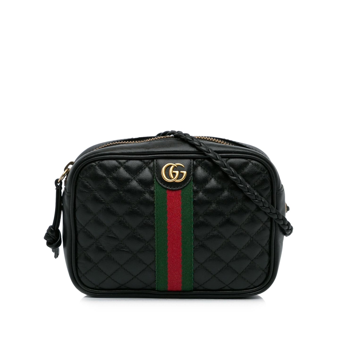 Gucci Trapuntata SHG-7T54dj Calf Black Mini Crossbody Bag