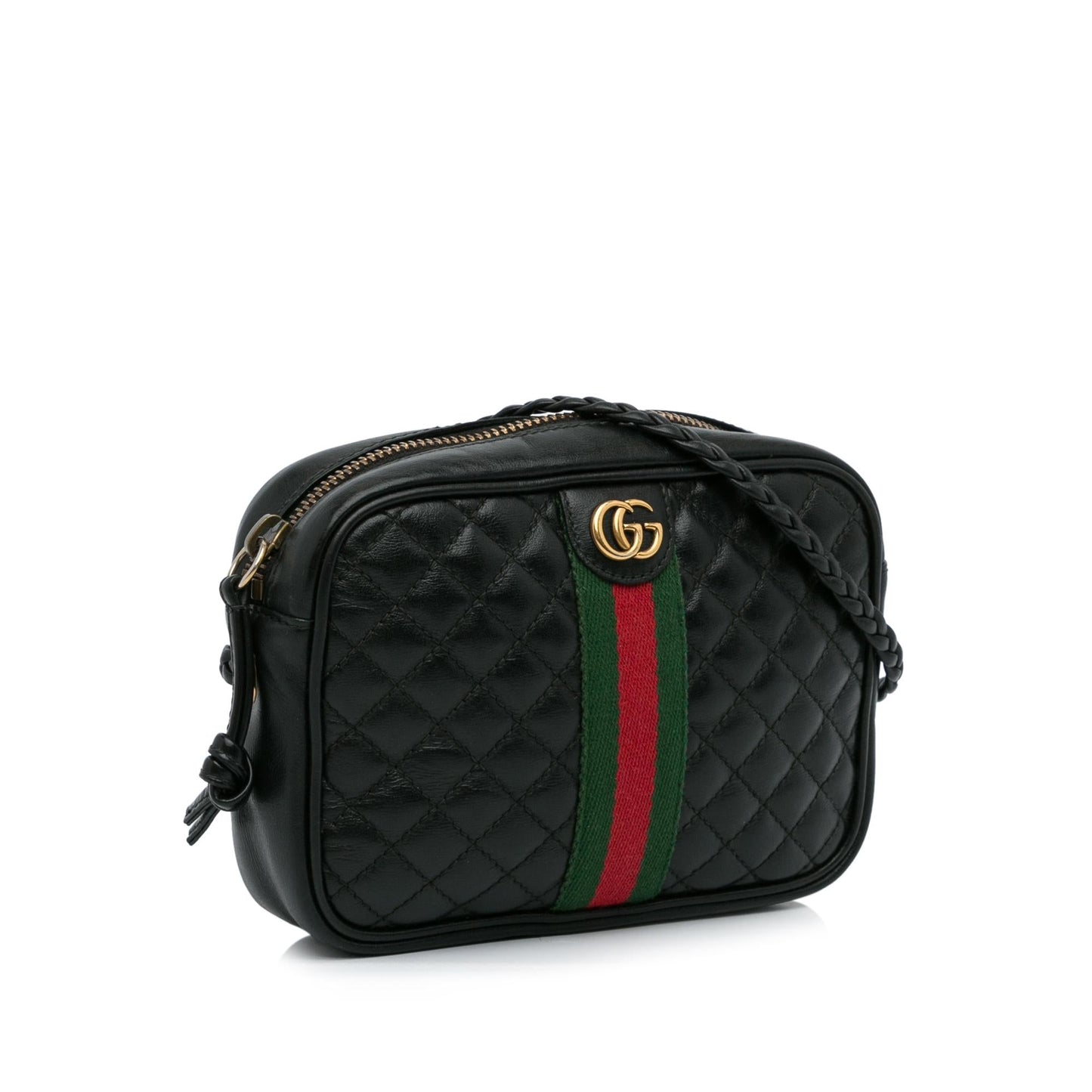 Gucci Trapuntata SHG-7T54dj Calf Black Mini Crossbody Bag