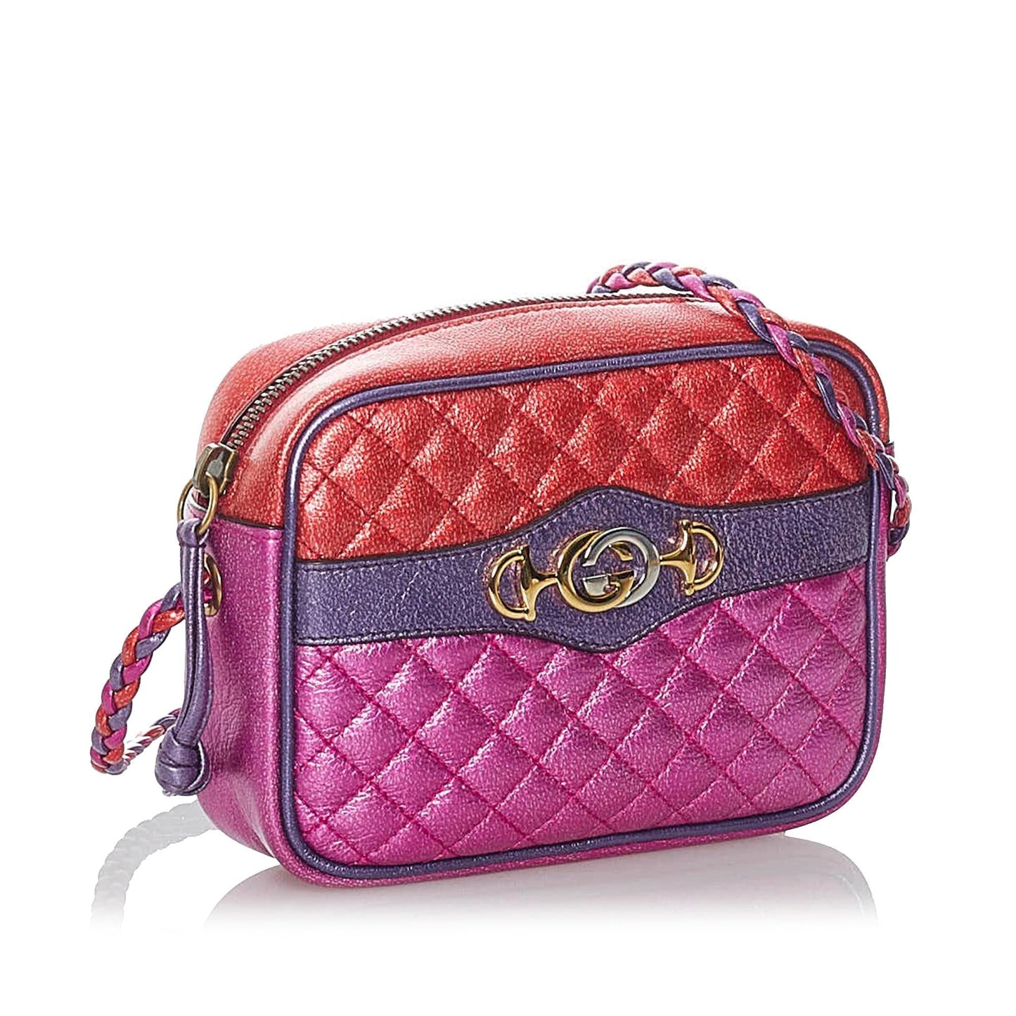 Gucci Trapuntata SHG Leather Calf Pink Mini Crossbody Bag