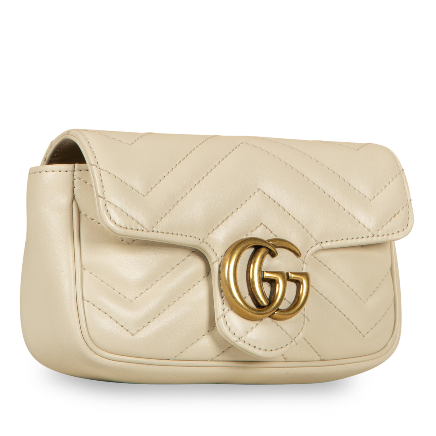 Gucci Super Marmont Handbag White Mini Travel Bag