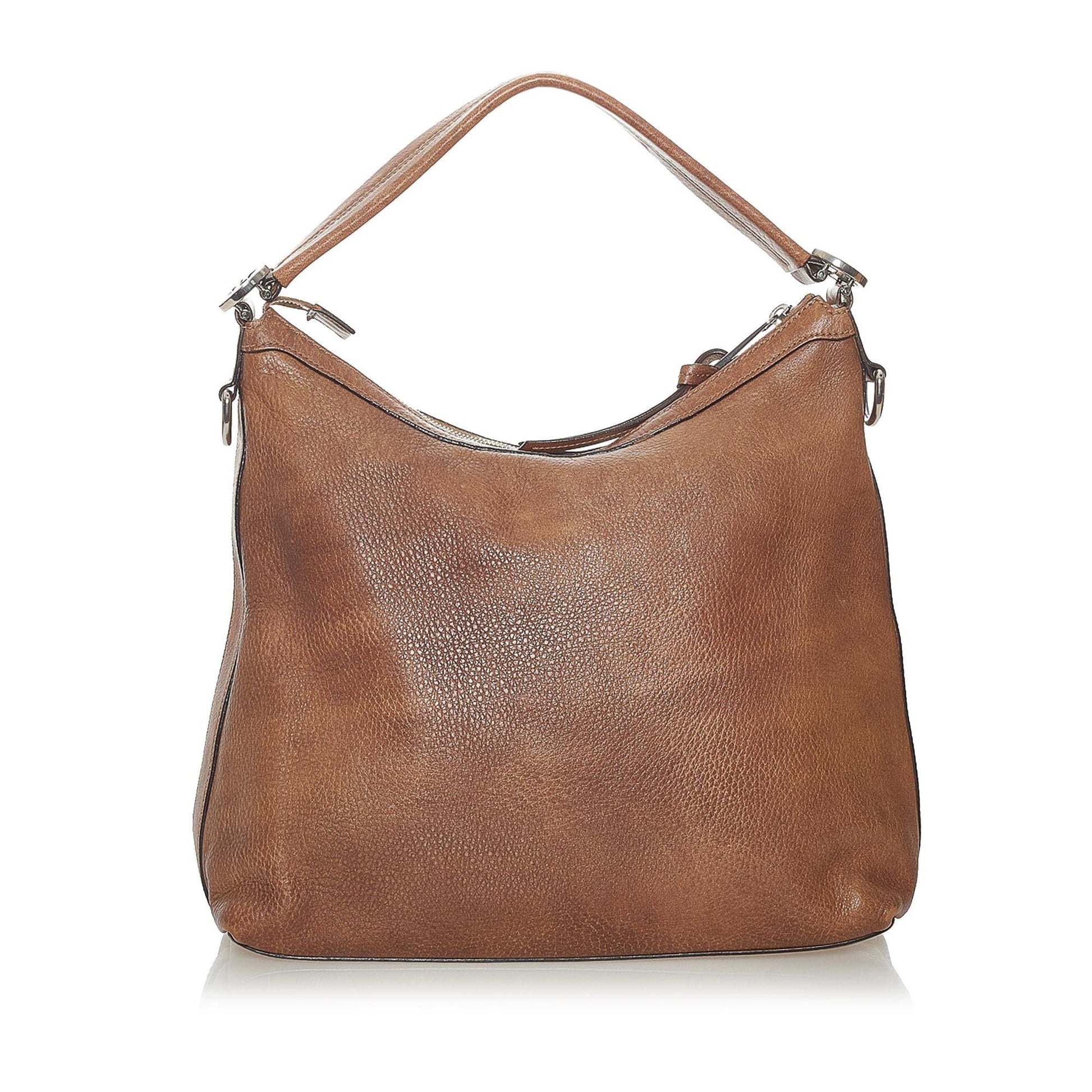 Gucci Miss GG SHG Leather Calf Brown Satchel Bag 3