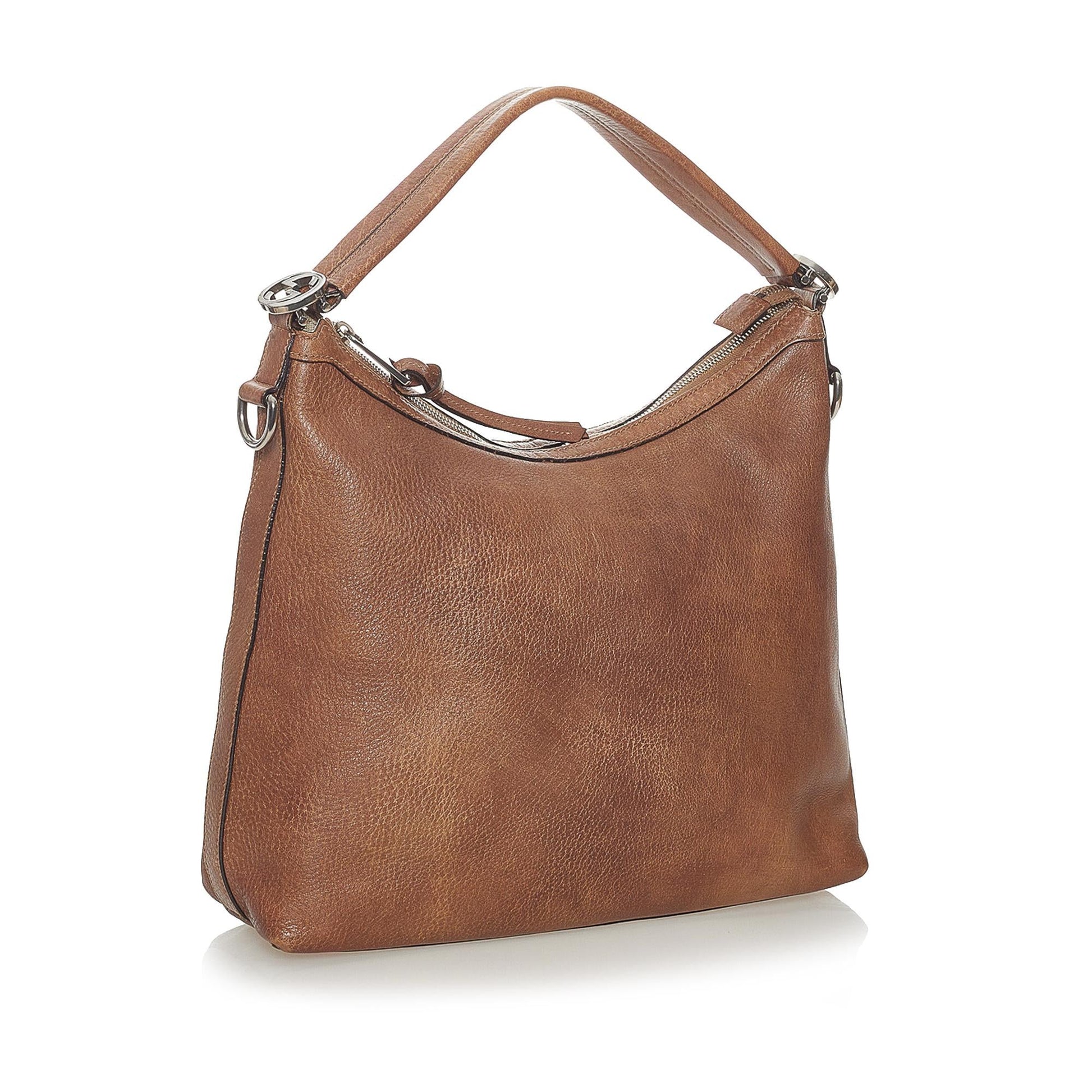 Gucci Miss GG SHG Leather Calf Brown Satchel Bag 3