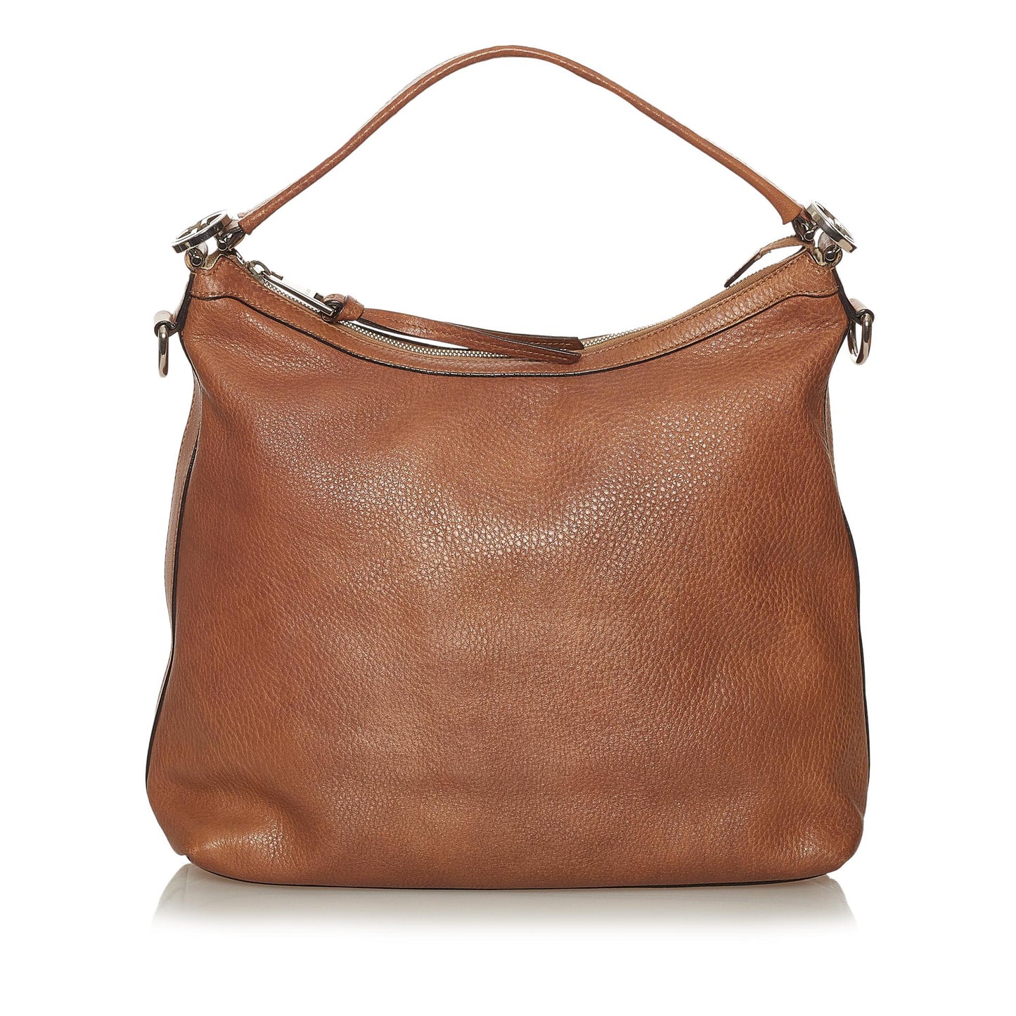 Gucci Miss GG SHG Leather Calf Brown Satchel Bag 4