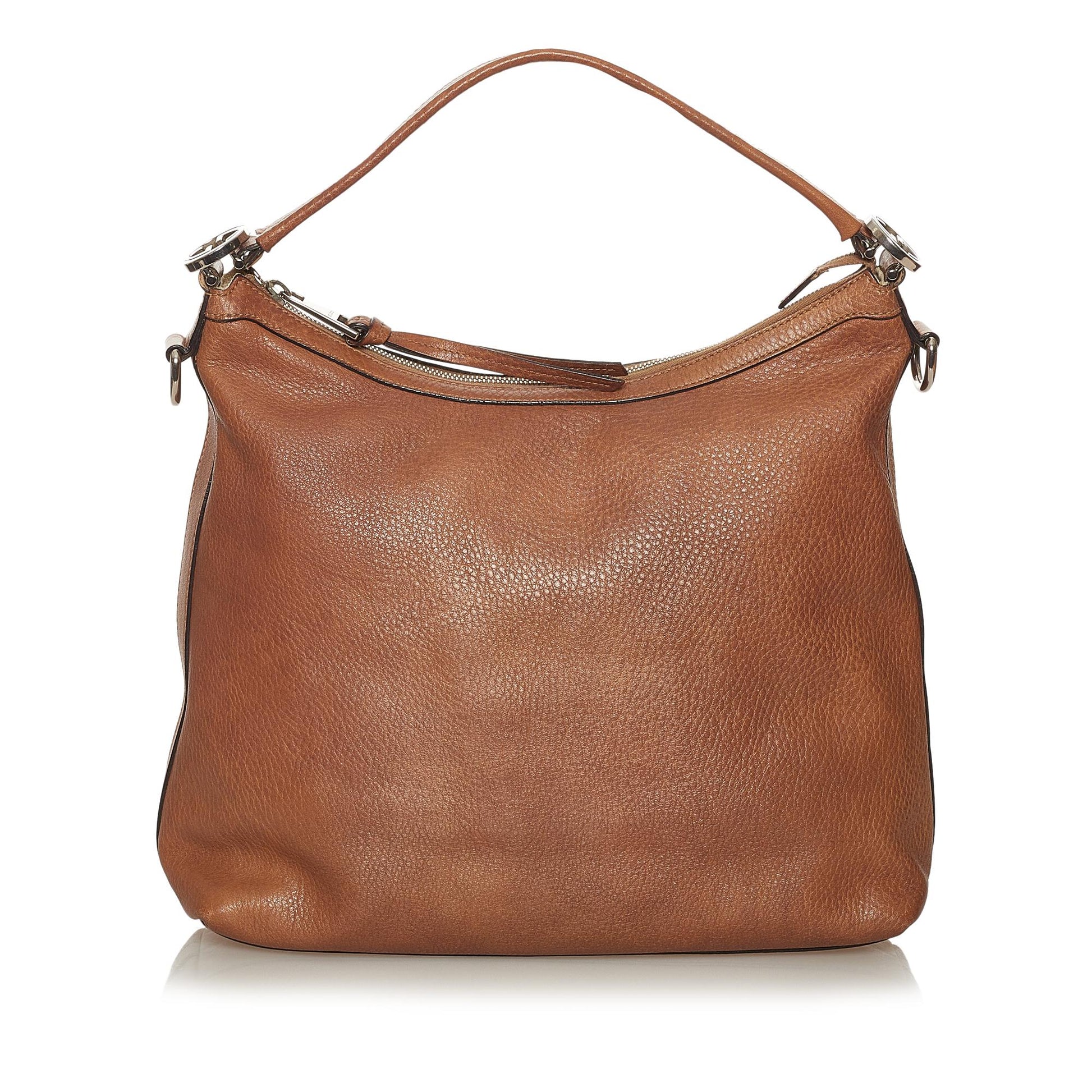 Gucci Miss GG SHG Leather Calf Brown Satchel Bag 4