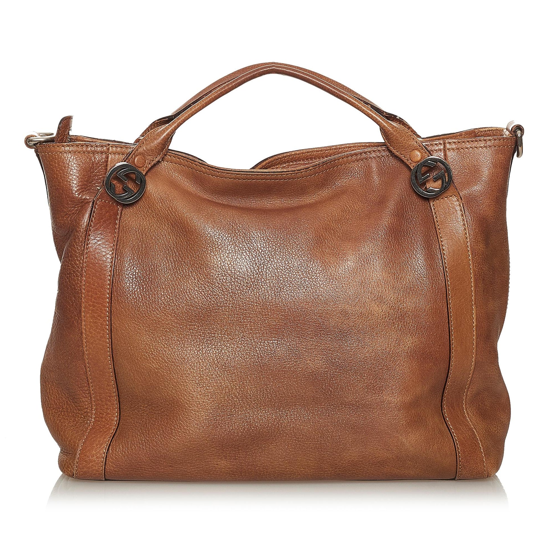 Gucci Miss GG SHG Leather Calf Brown Satchel Bag 5