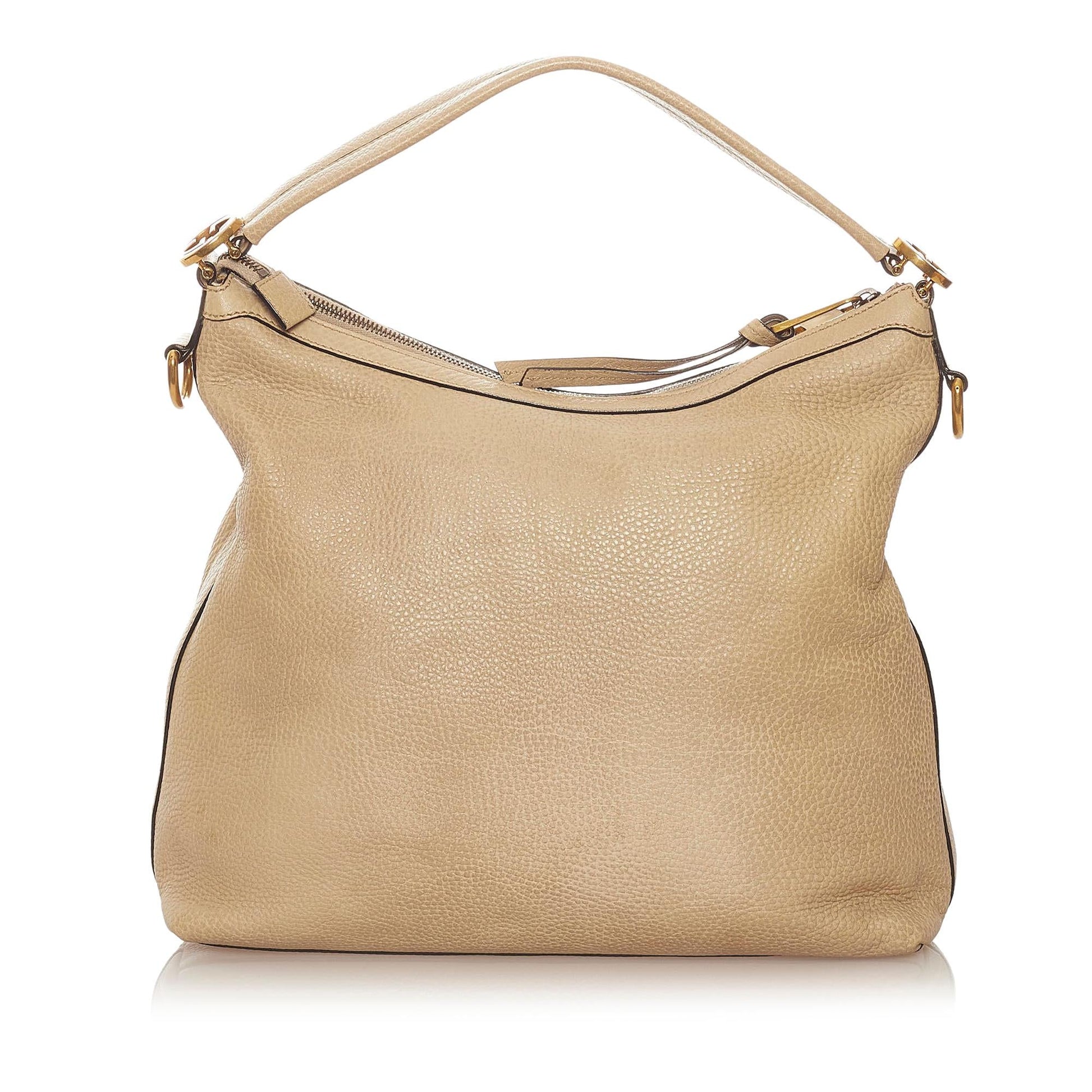 Gucci Miss GG SHG-SLAO0J Leather Calf Brown Satchel Bag