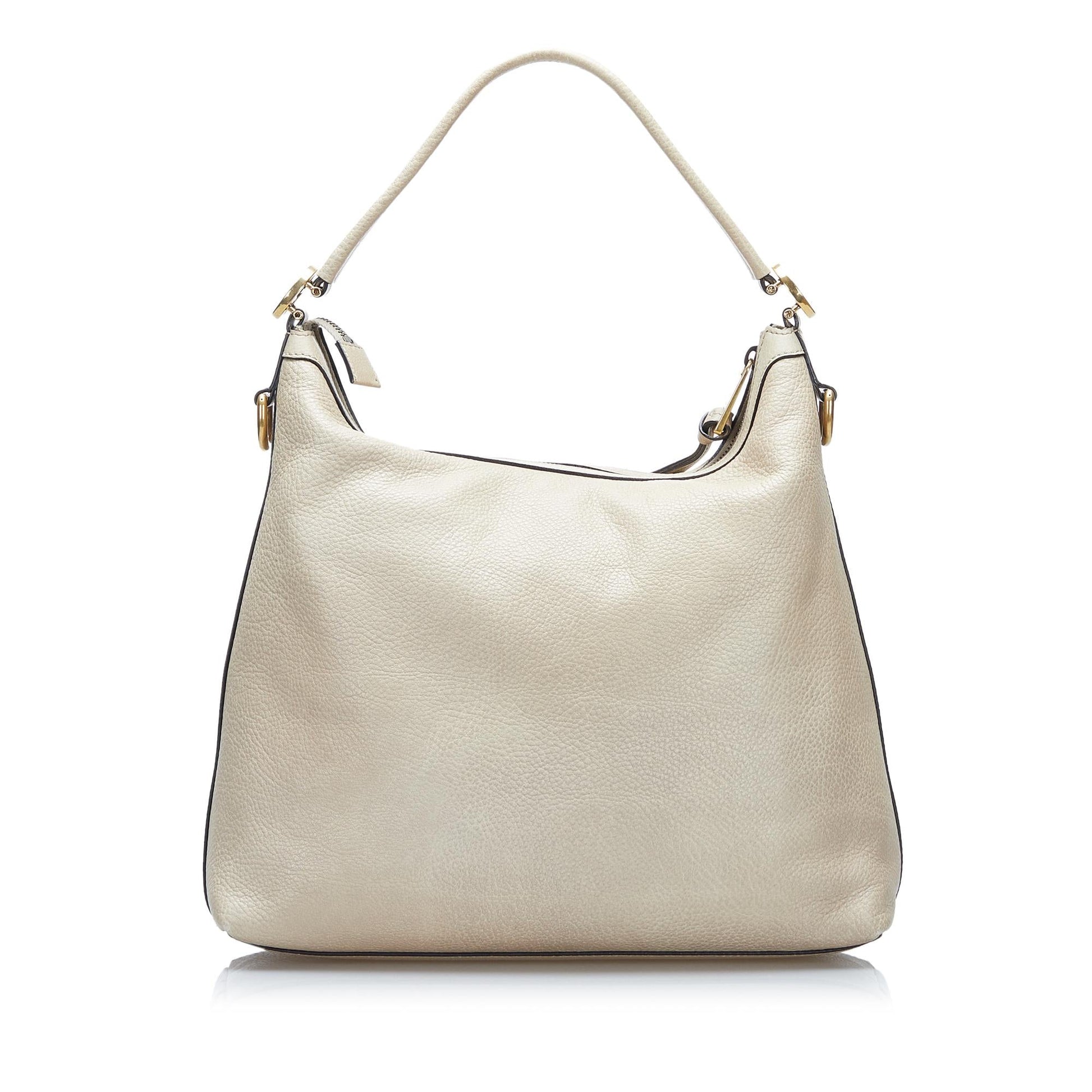 Gucci Miss GG SHG-UFJkBD Leather Calf White Satchel Bag