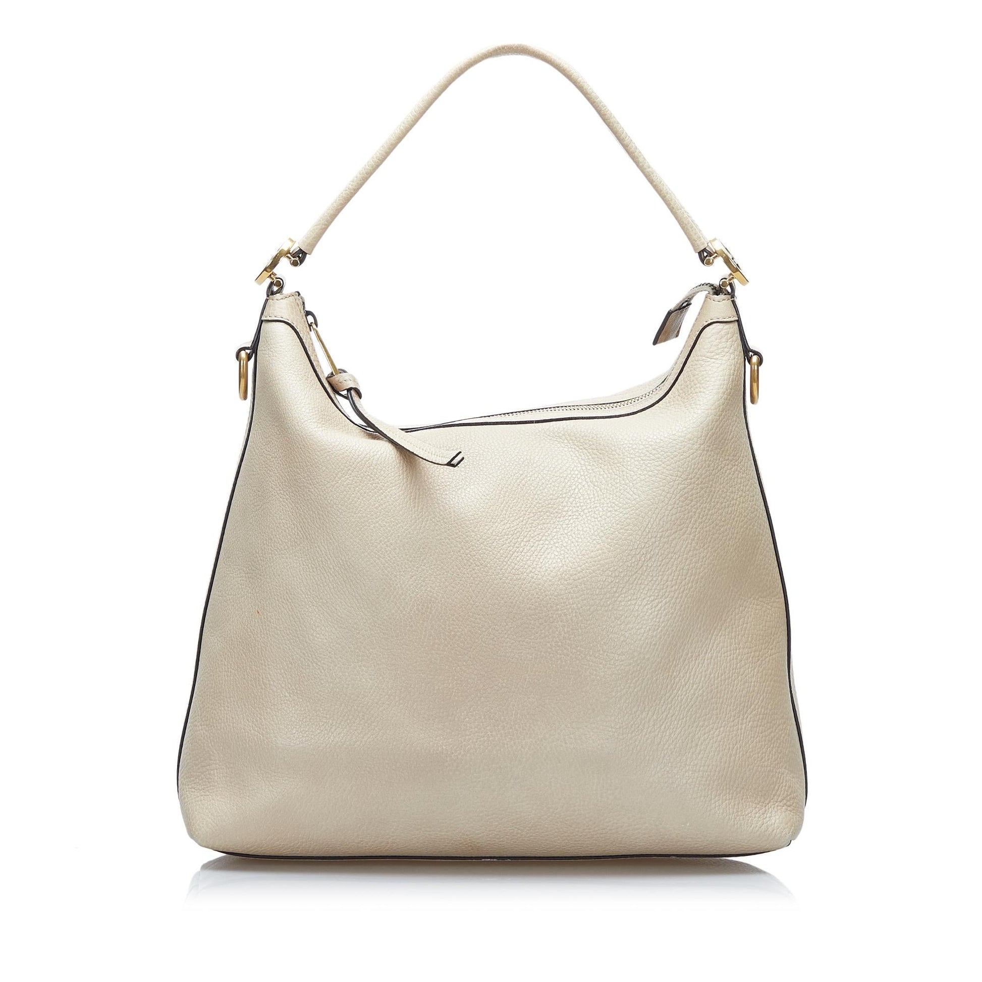 Gucci Miss GG SHG-UFJkBD Leather Calf White Satchel Bag