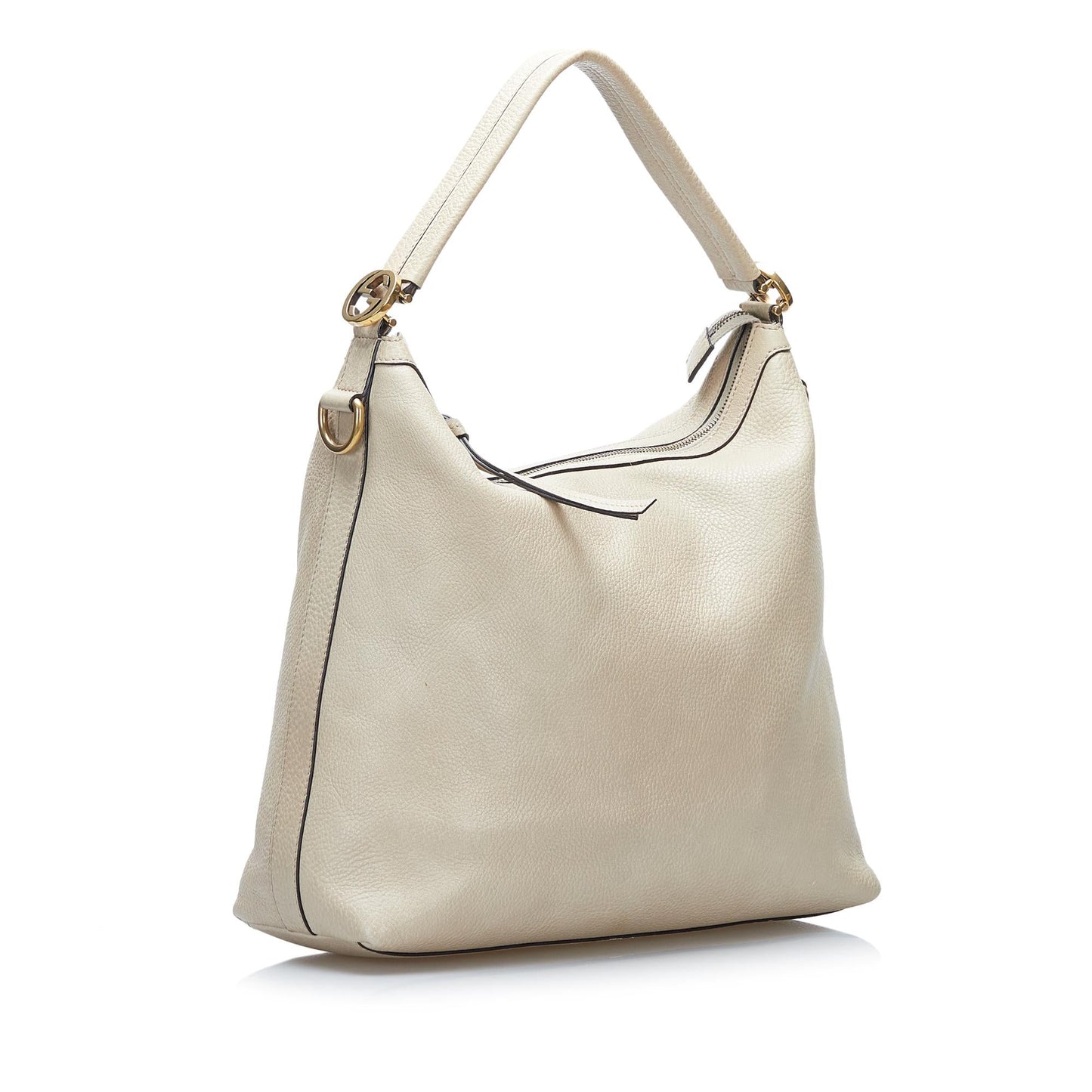 Gucci Miss GG SHG-UFJkBD Leather Calf White Satchel Bag