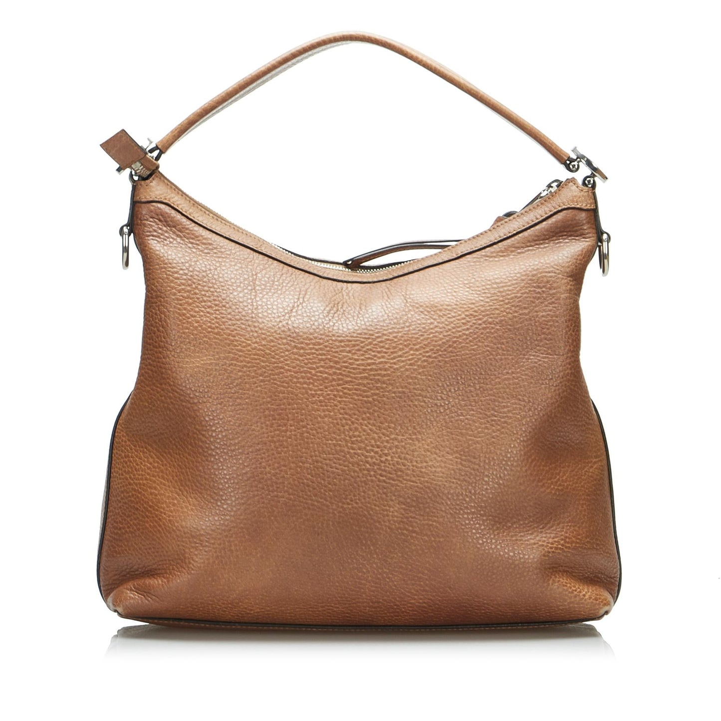 Gucci Miss GG SHG-7ayd0Q Leather Calf Brown Satchel Bag