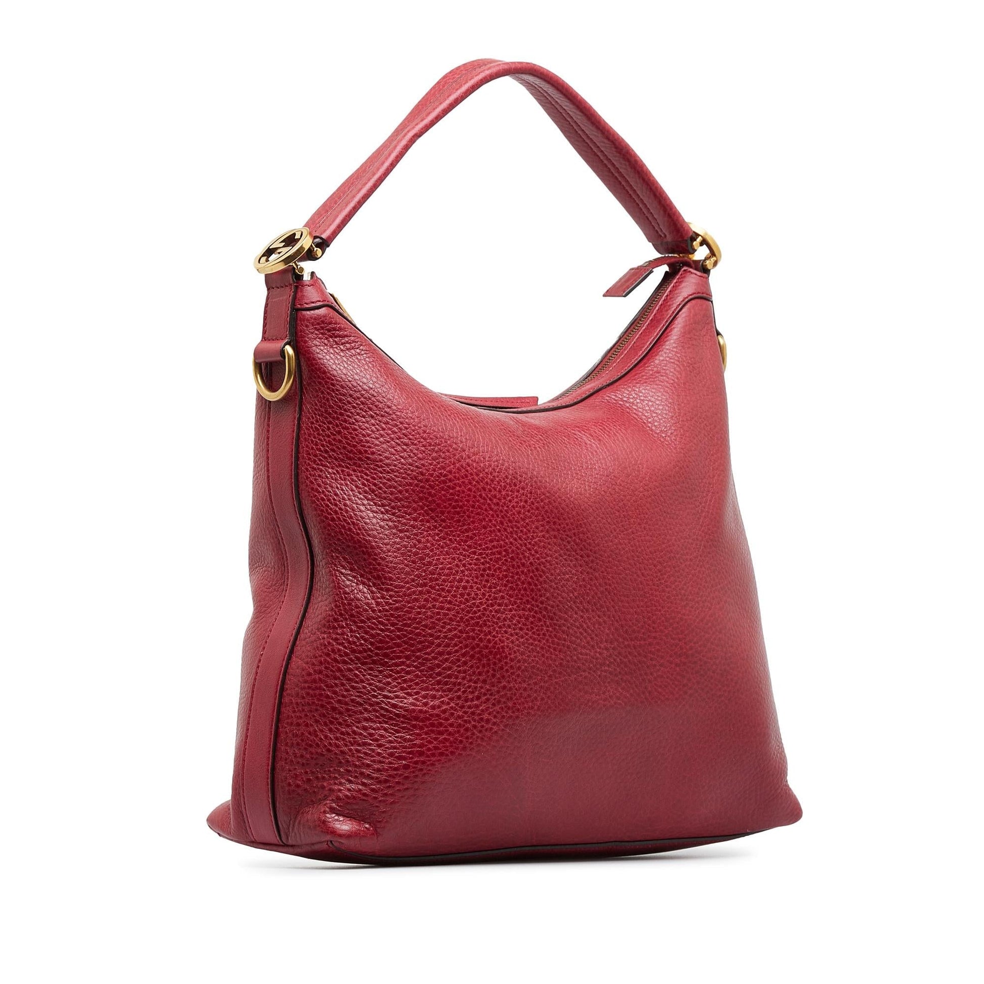 Gucci Miss GG SHG-qNh22D Calf Red Satchel Bag