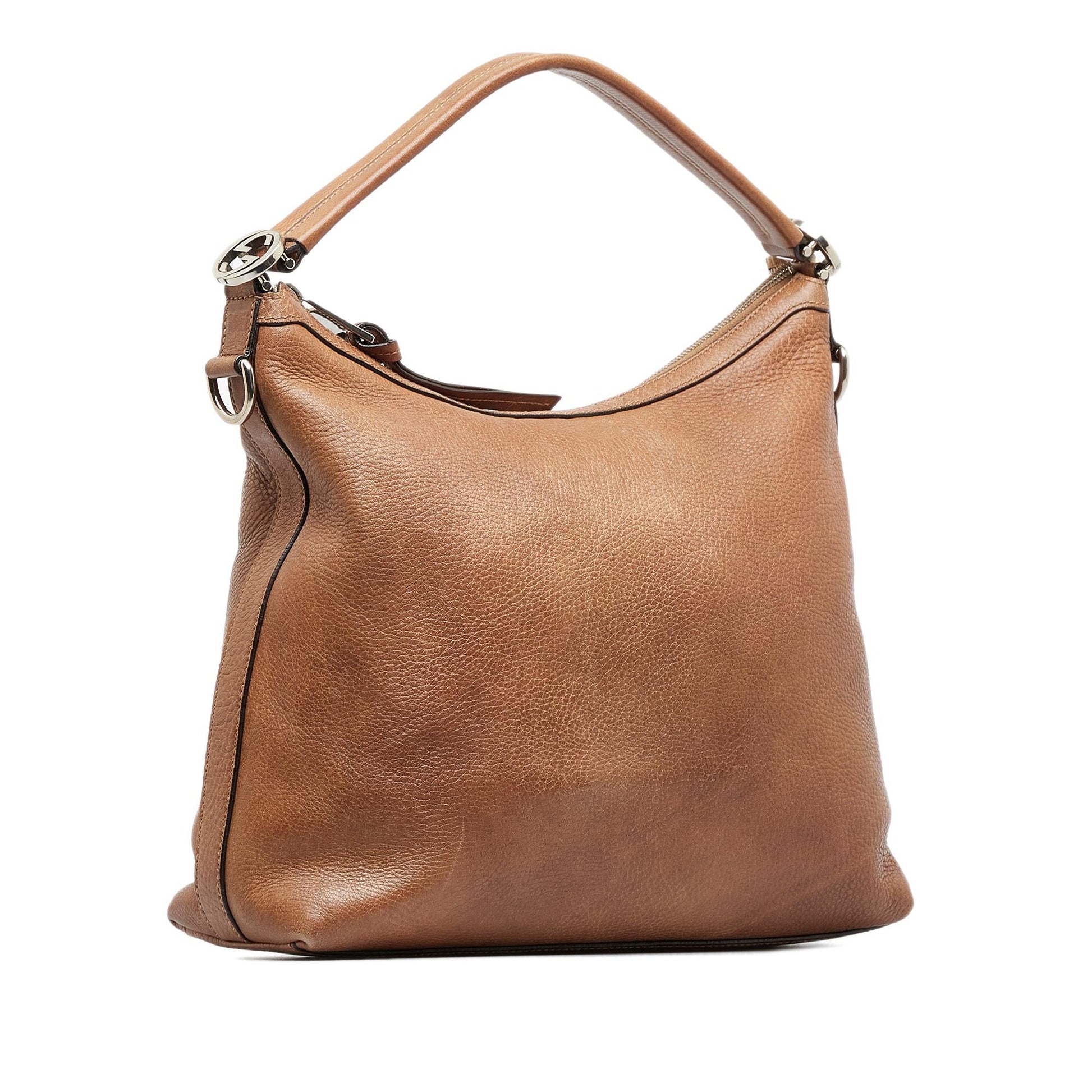 Gucci Miss GG SHG-liIh3Y Calf Brown Satchel Bag