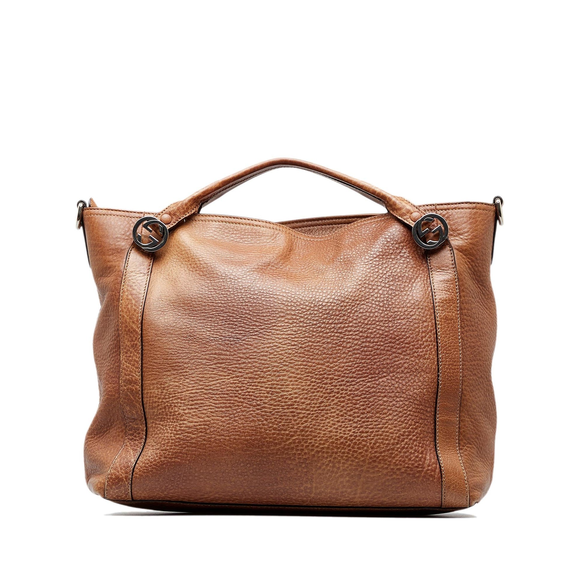 Gucci Miss GG SHG-AP7FL8 Calf Brown Satchel Bag