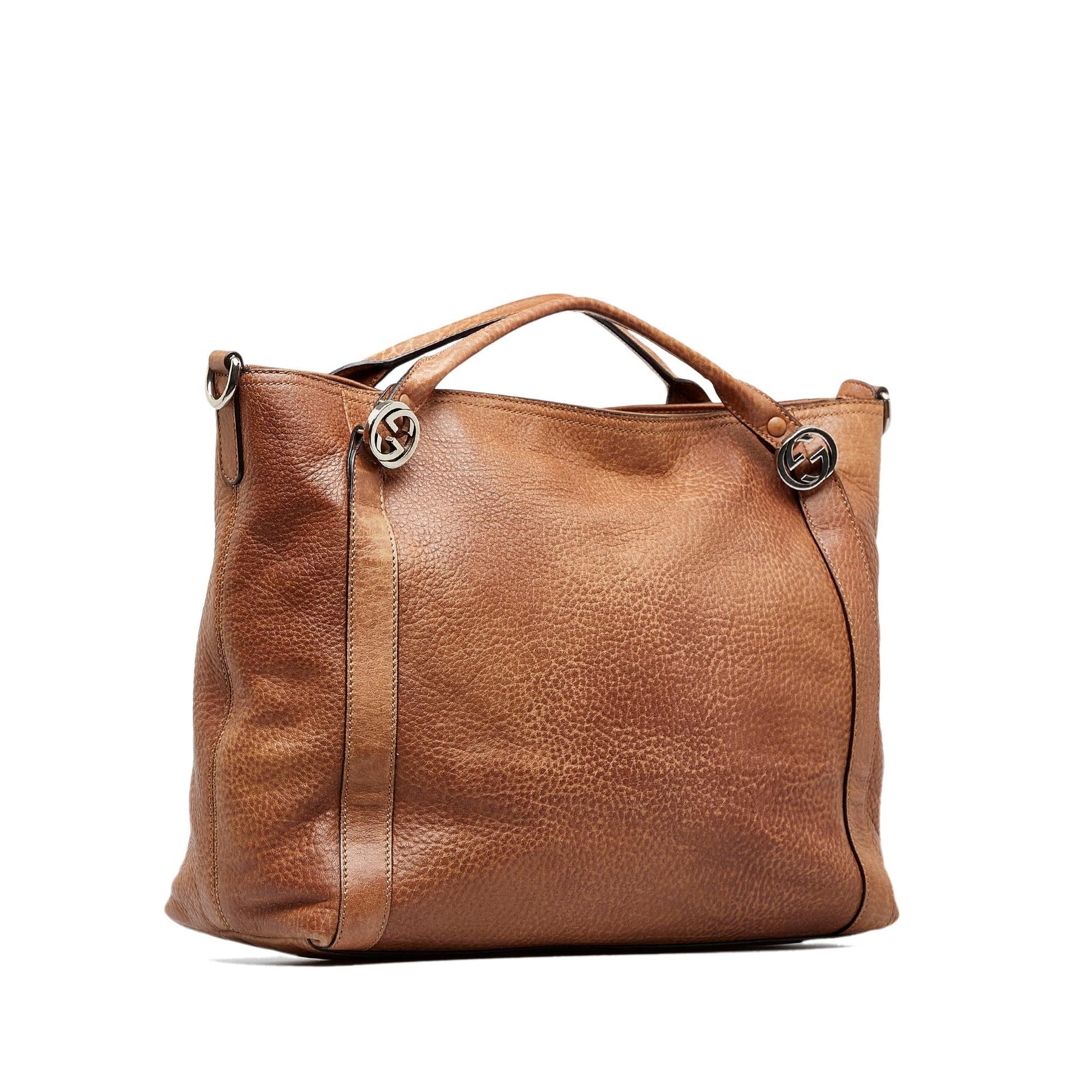 Gucci Miss GG SHG-AP7FL8 Calf Brown Satchel Bag