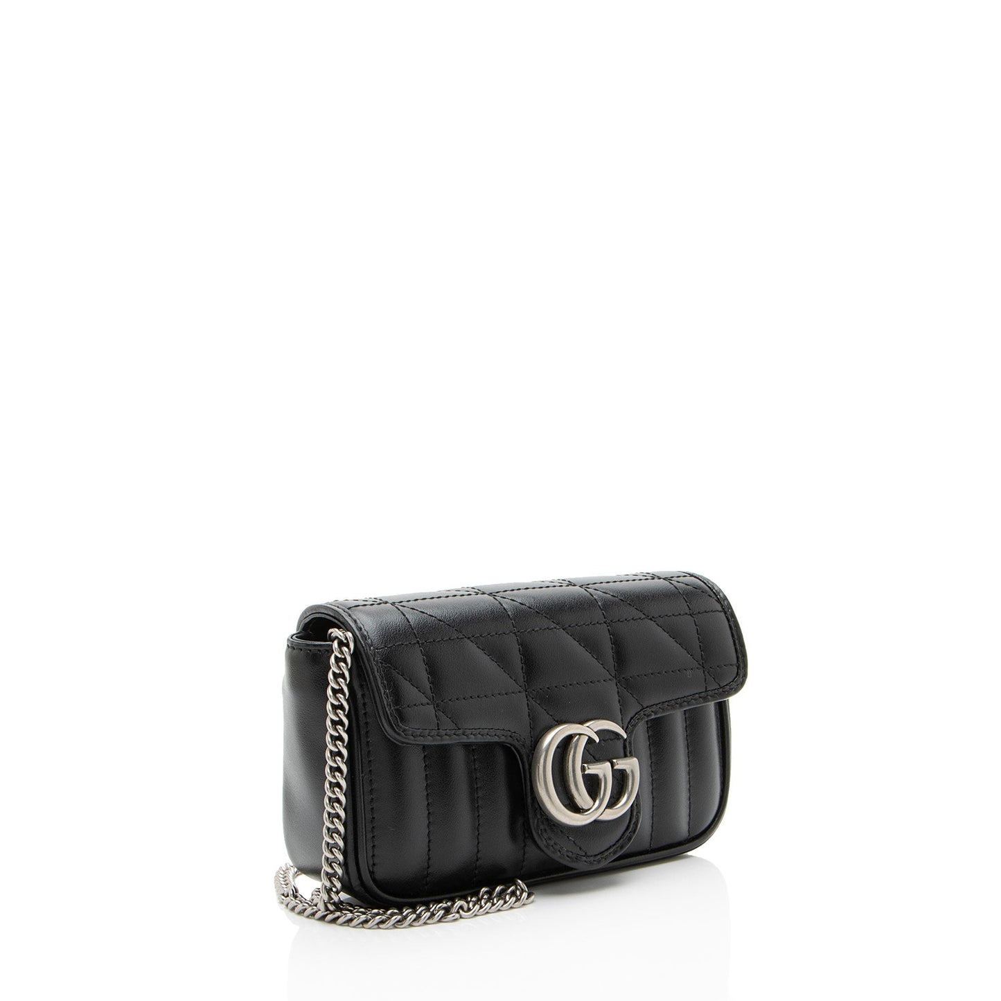 Gucci Mixed GG Marmont Aria Matelasse Leather Mini Flap Crossbody Bag