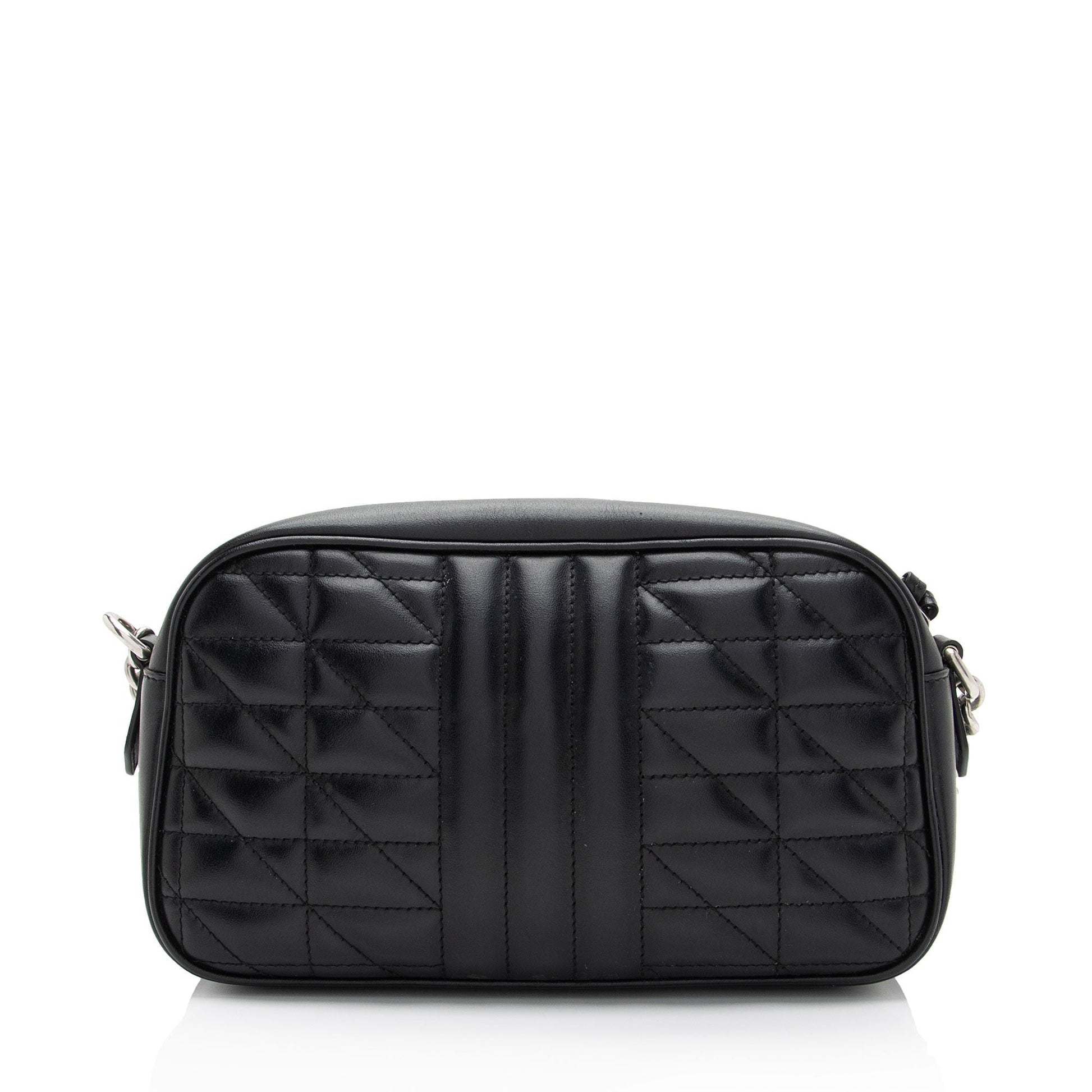 Gucci Mixed GG Marmont Aria SHF-9Mi1xp Matelasse Leather Black Small Crossbody Bag