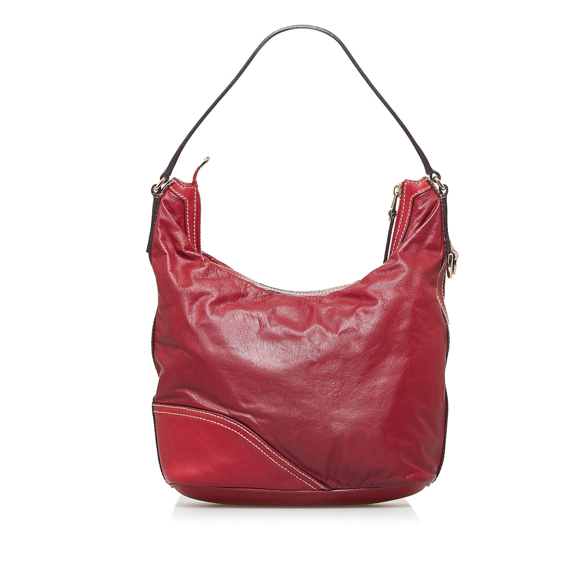 Gucci New Britt SHG-TVF9Y2 Calf Red Shoulder Bag