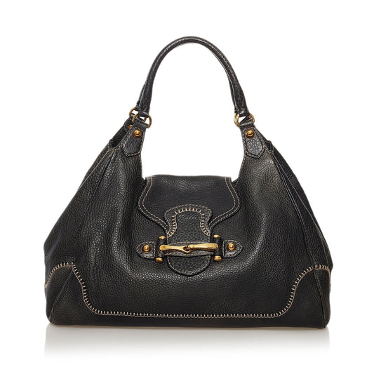 Gucci New Pelham SHG Leather Calf Black Satchel Bag