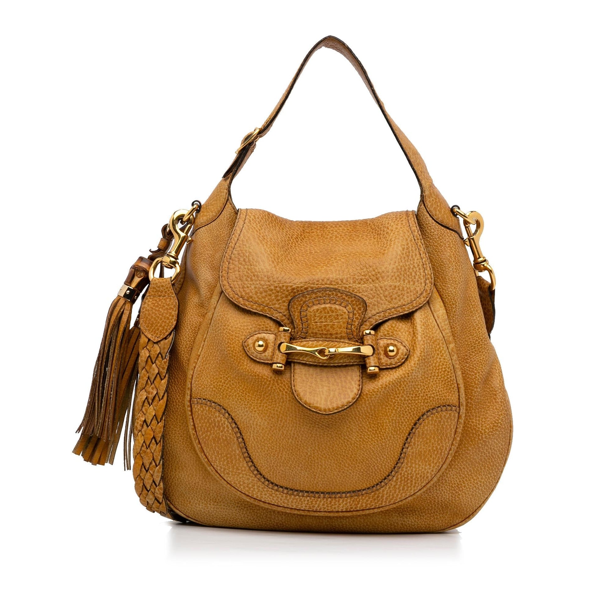 Gucci New Pelham SHG-DoF5Vn Calf Brown Satchel Bag