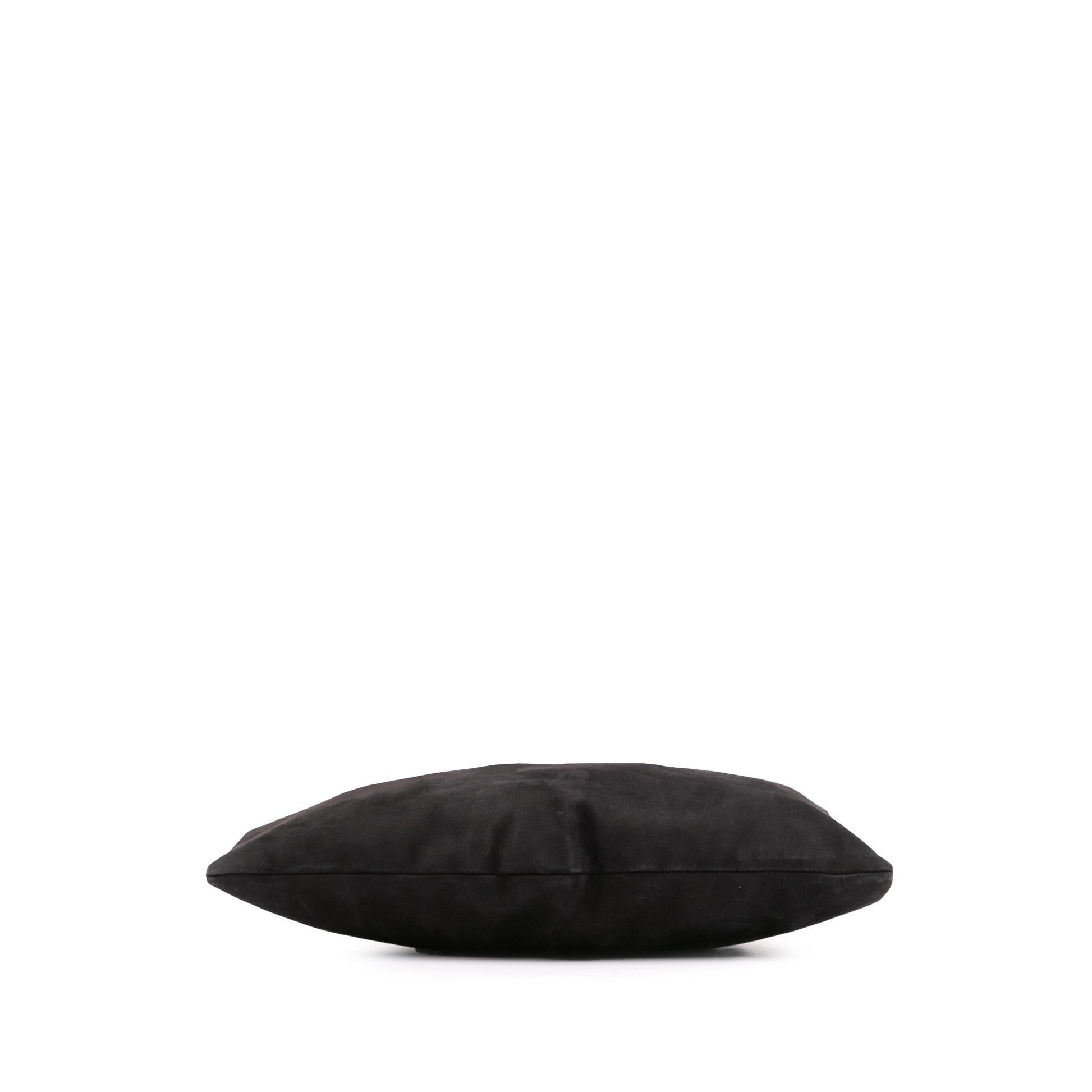 Gucci Nubuck Leather Black Shoulder Bag