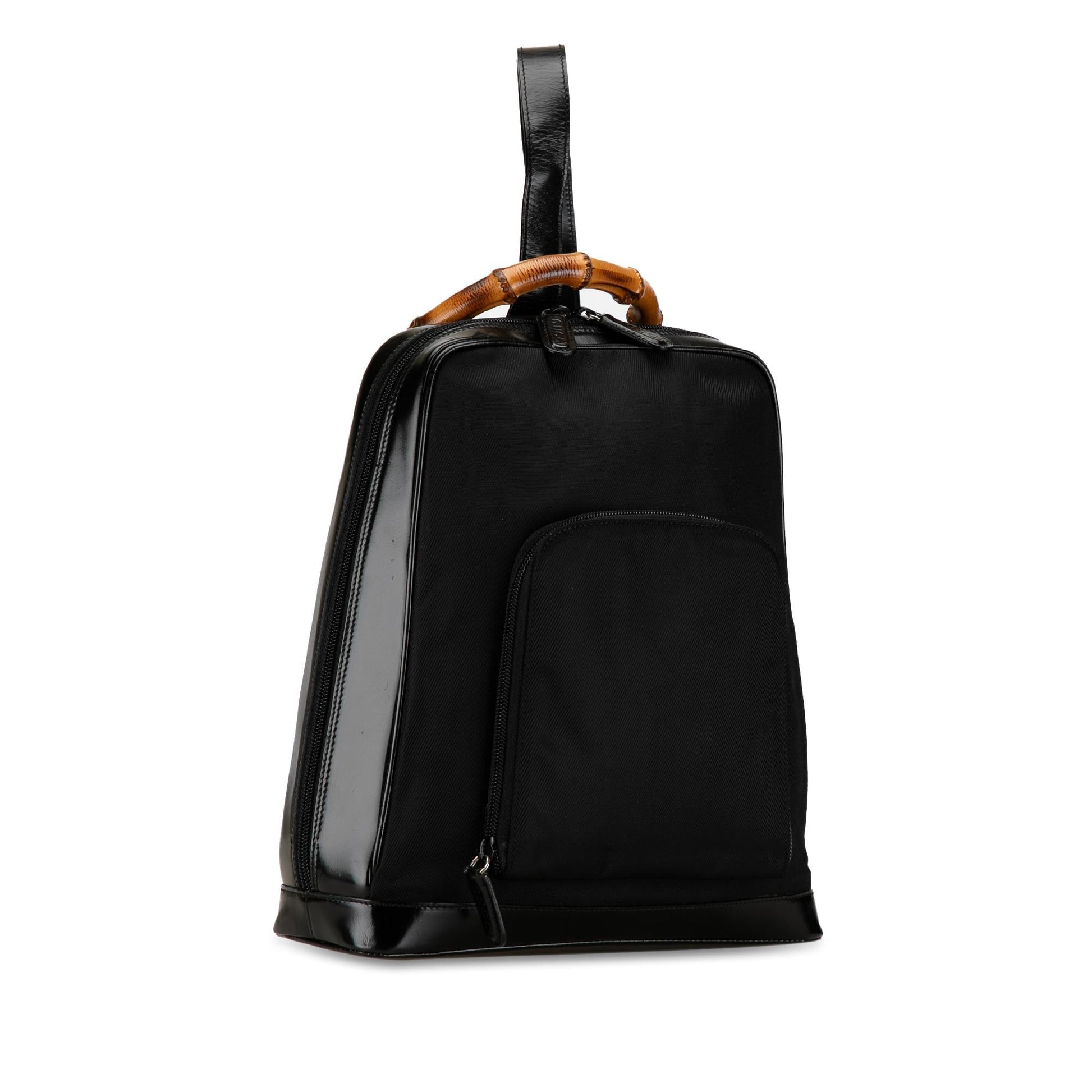 Gucci Bamboo Sling Backpack SHG-IELGv1 Nylon Calf Black