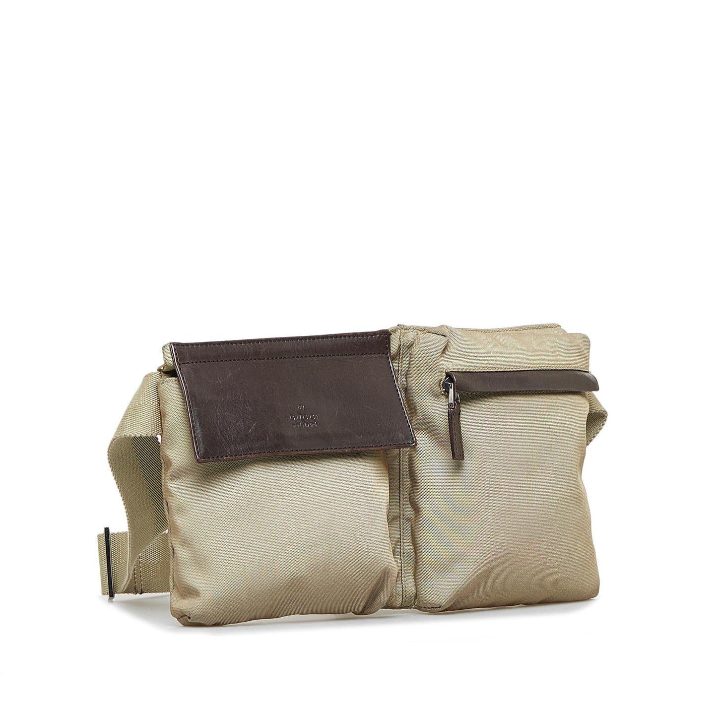 Gucci Belt SHG-1vW4wN Nylon Brown Accessory