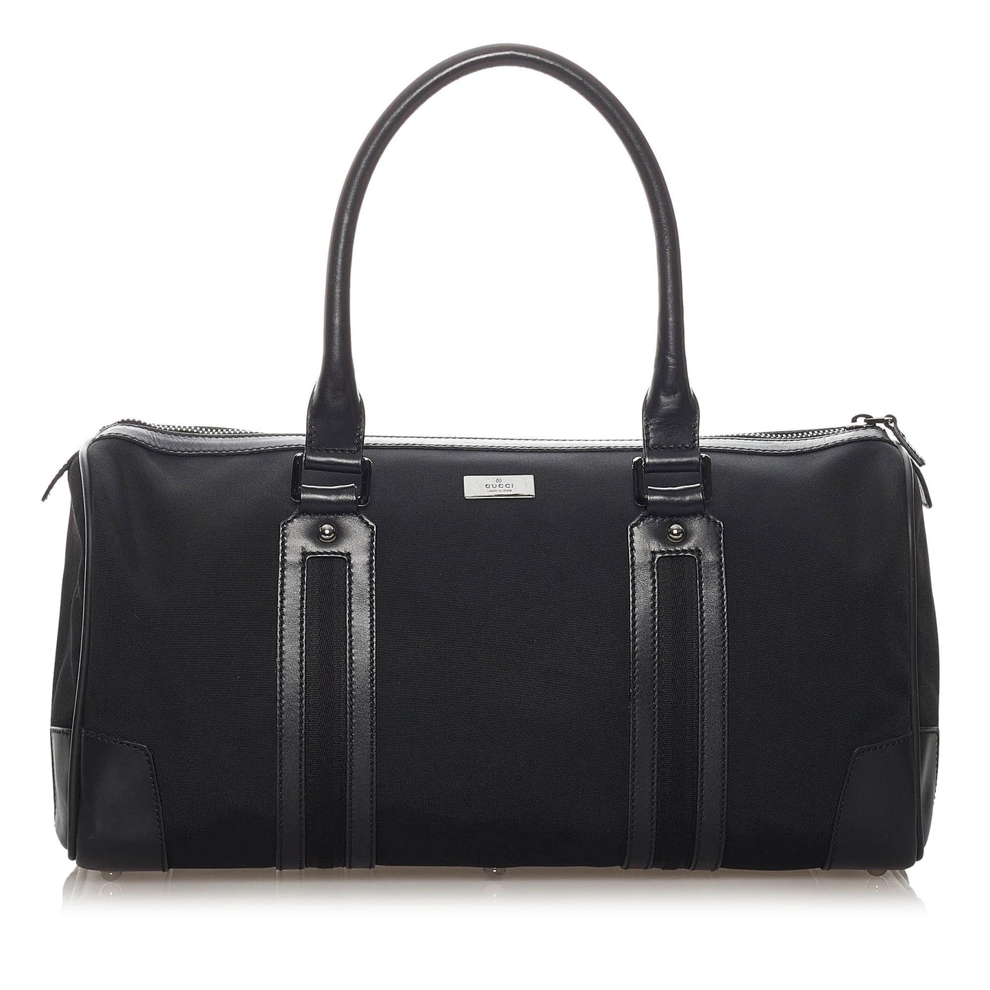 Gucci Boston SHG Nylon Black Satchel Bag