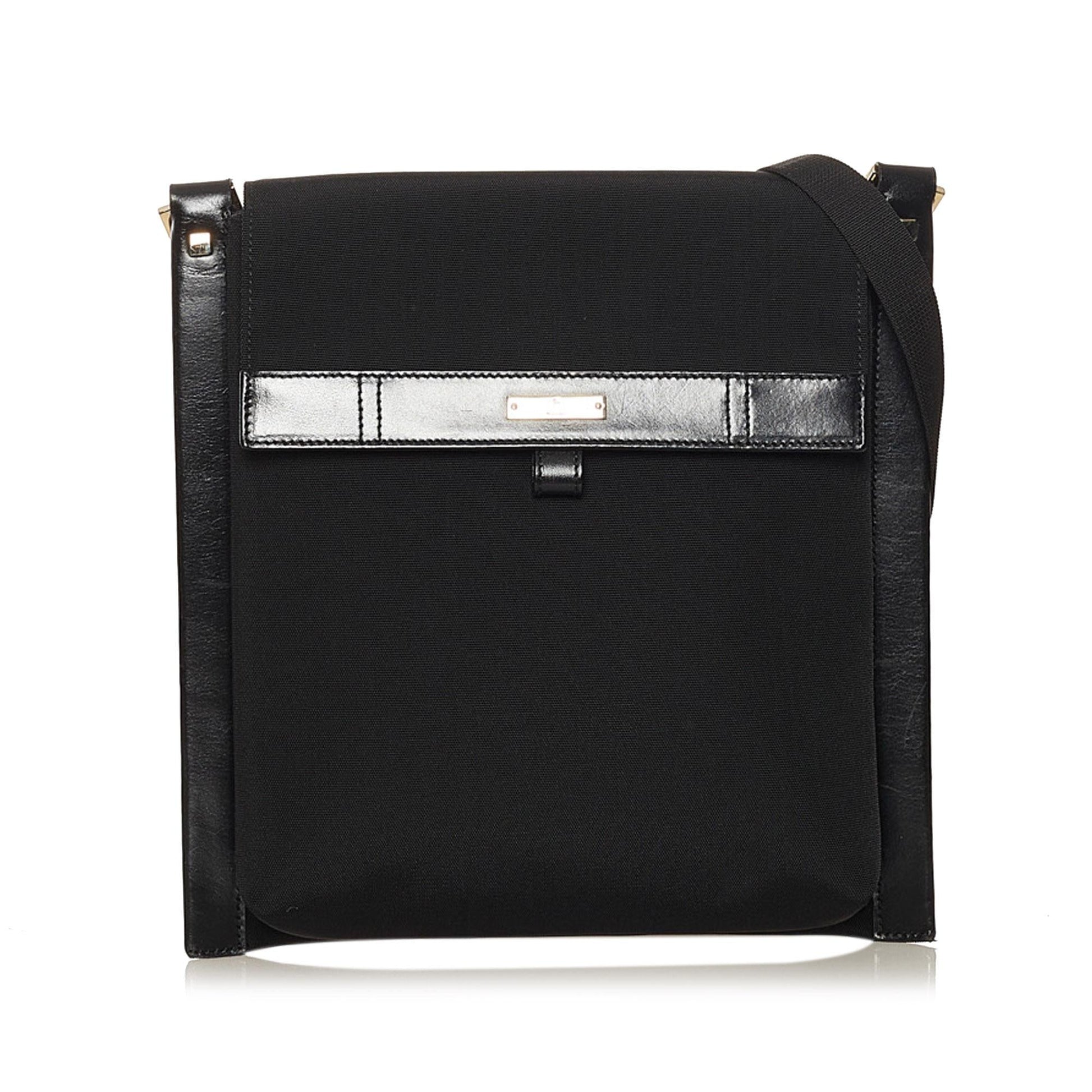 Gucci SHG Nylon Black Crossbody Bag