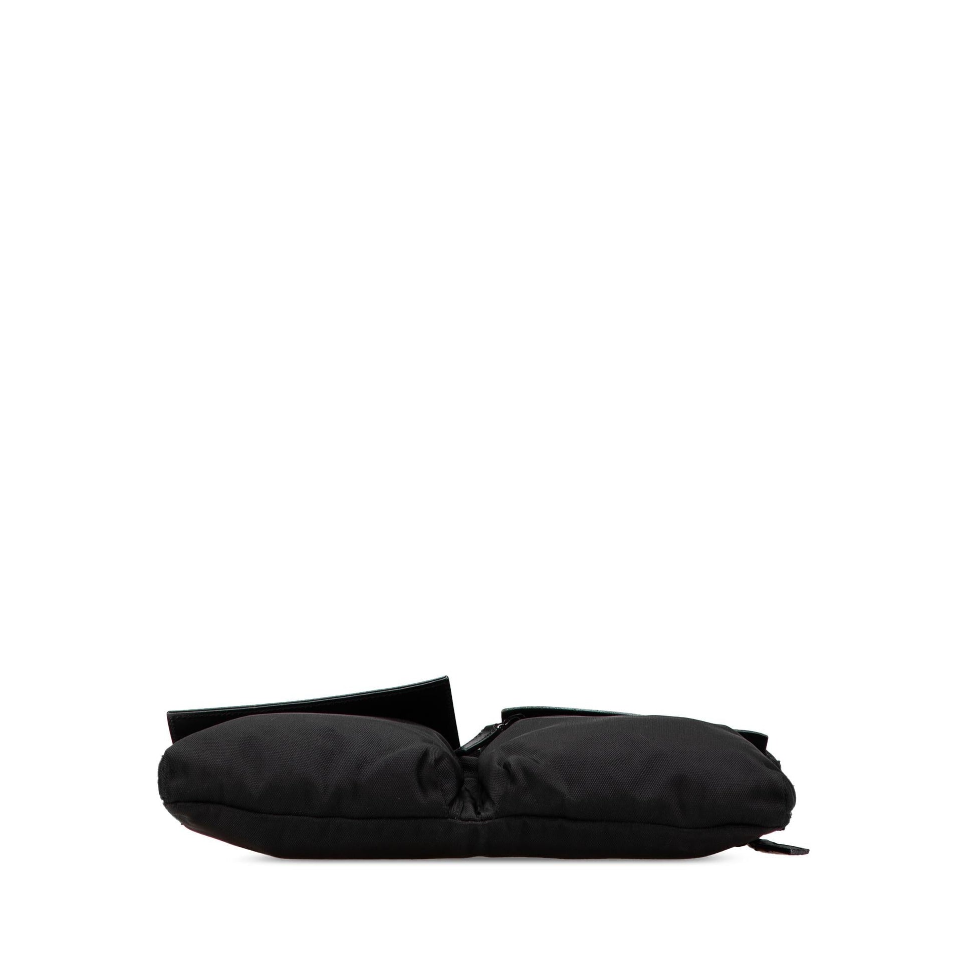 Gucci Double Pocket Belt Nylon Calf Black Accessory Bag 1