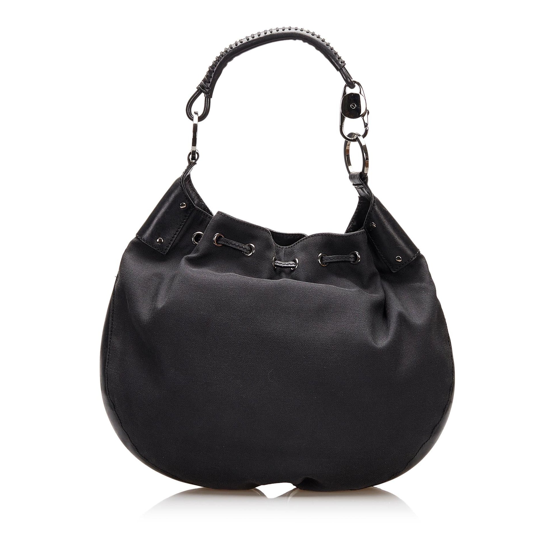 Gucci Drawstring SHG-wMVys5 Nylon Black Jewelry