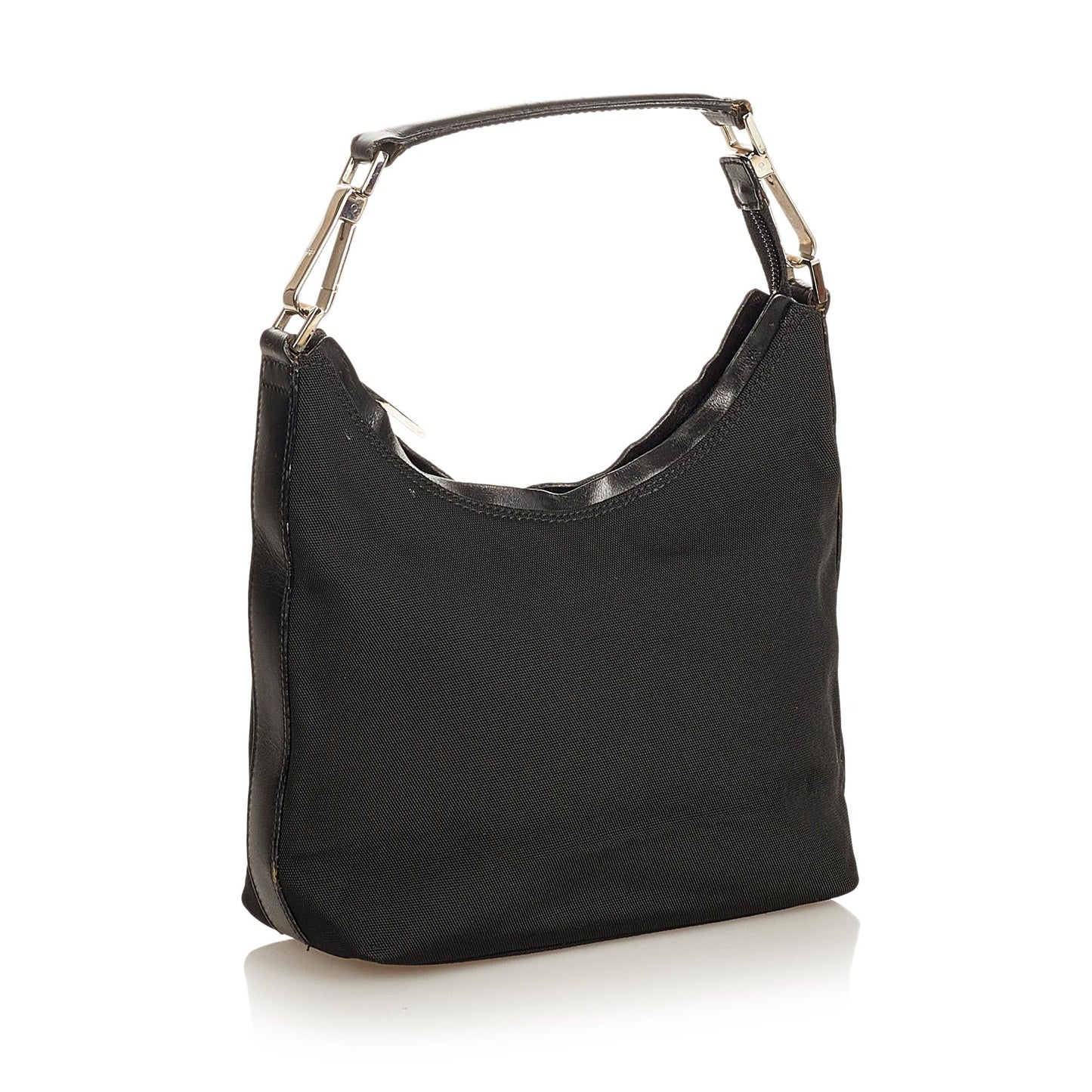 Gucci SHG Nylon Calf Black Satchel Bag