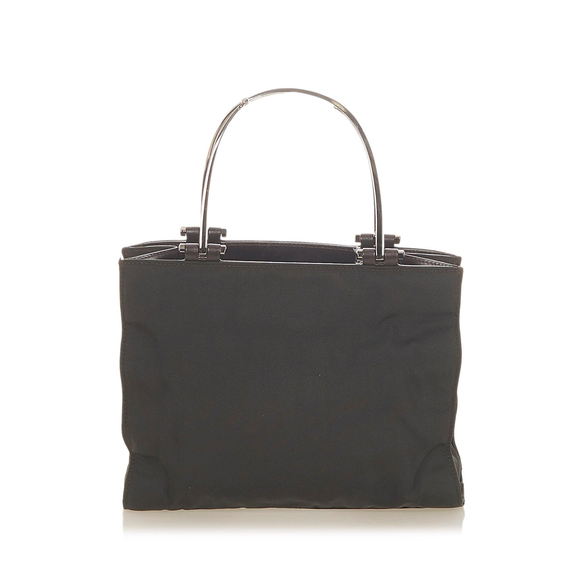 Gucci SHG Nylon Black Satchel Bag