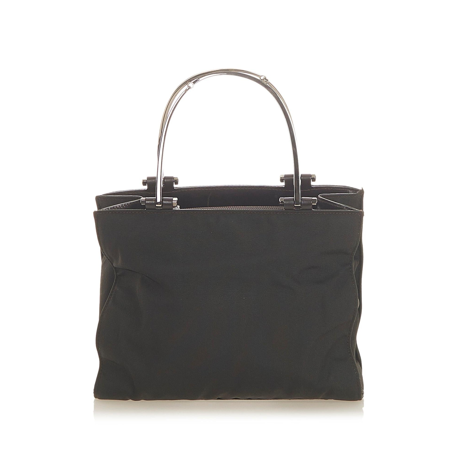 Gucci SHG Nylon Black Satchel Bag