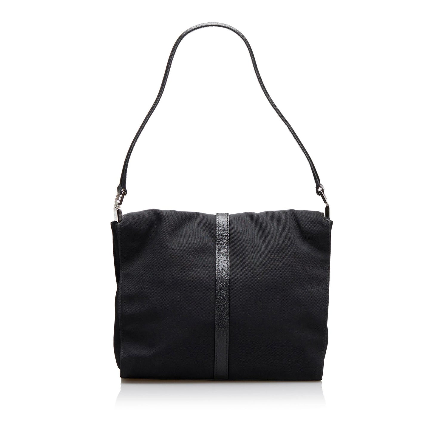 Gucci Jackie SHG-c1Jvvt Nylon Black Shoulder Bag
