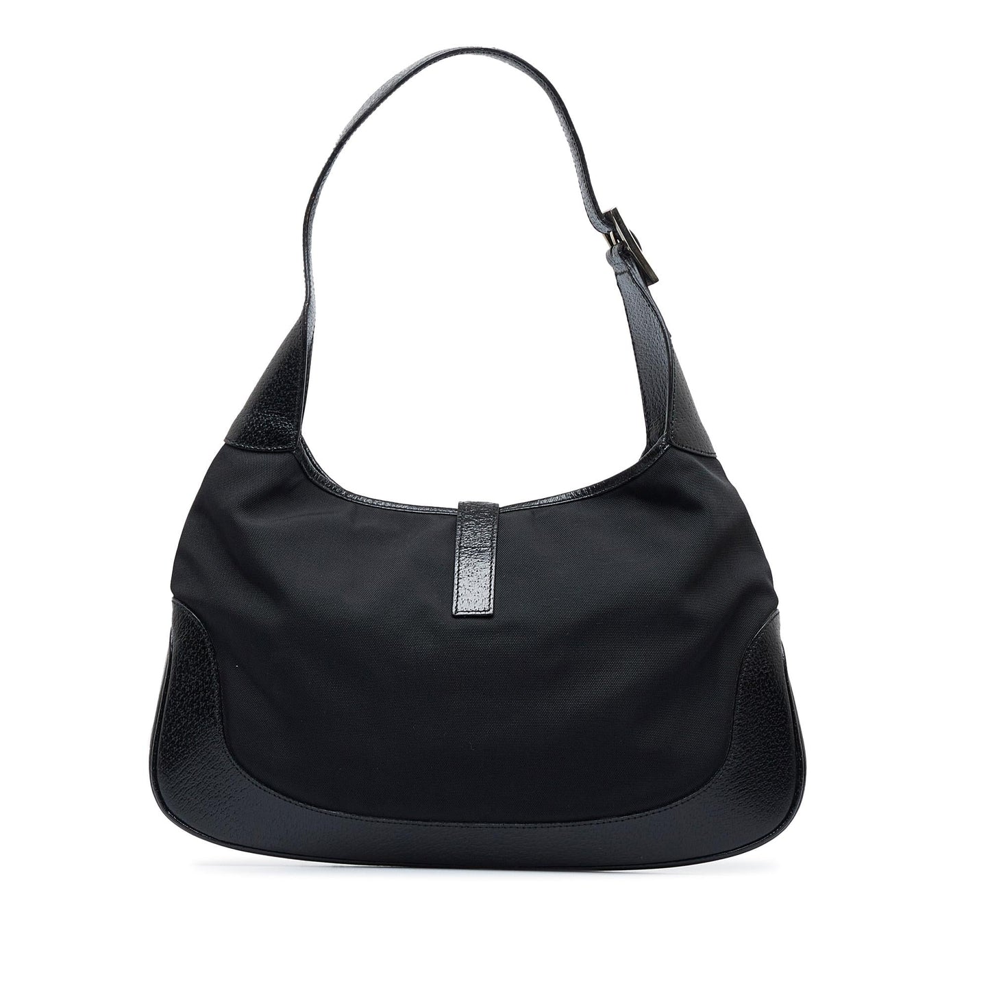 Gucci Jackie SHG-vCEKcj Nylon Calf Black Shoulder Bag