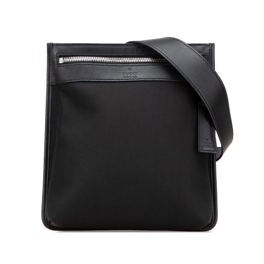 Gucci Messenger Canvas Nylon Black Crossbody Bag