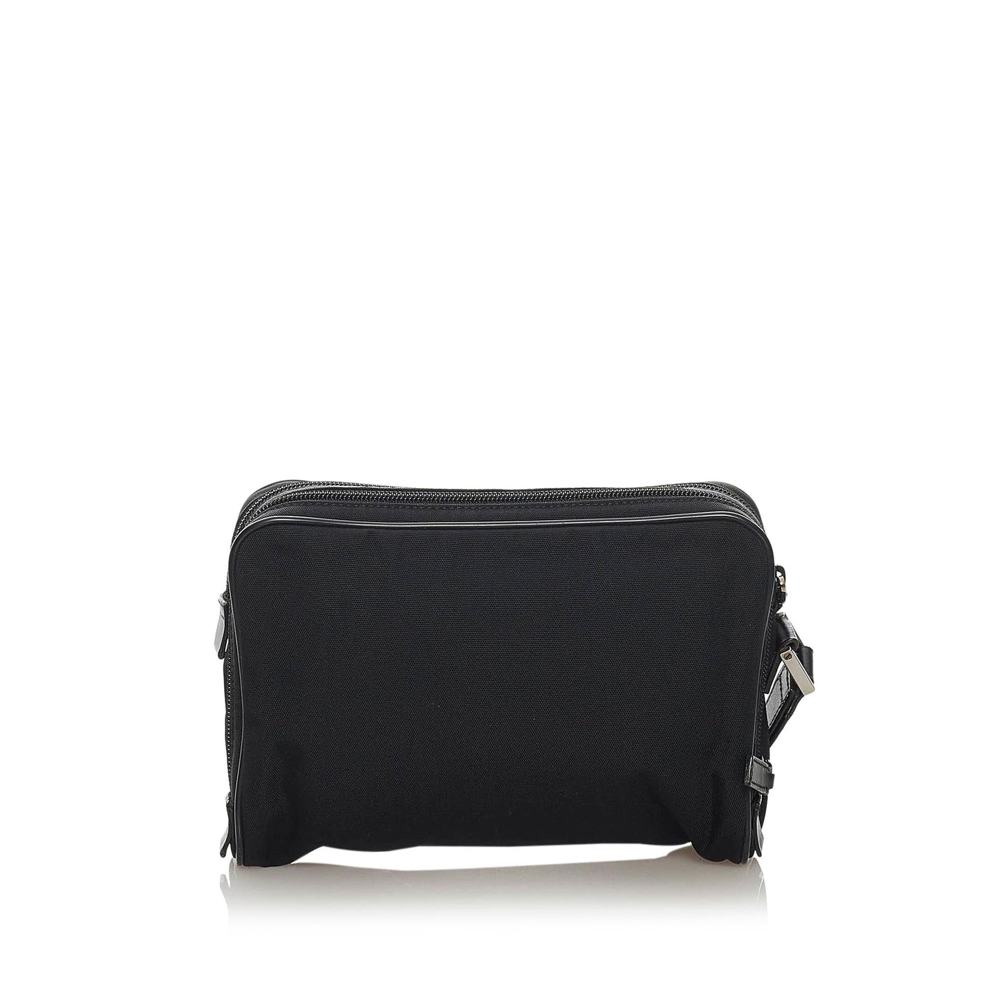 Gucci Pouch SHG Nylon Calf Black Handbag