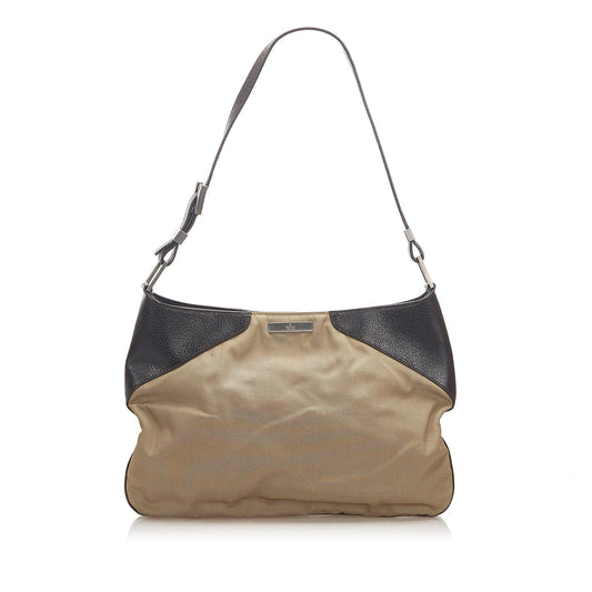 Gucci SHG Nylon Calf Black Brown Shoulder Bag
