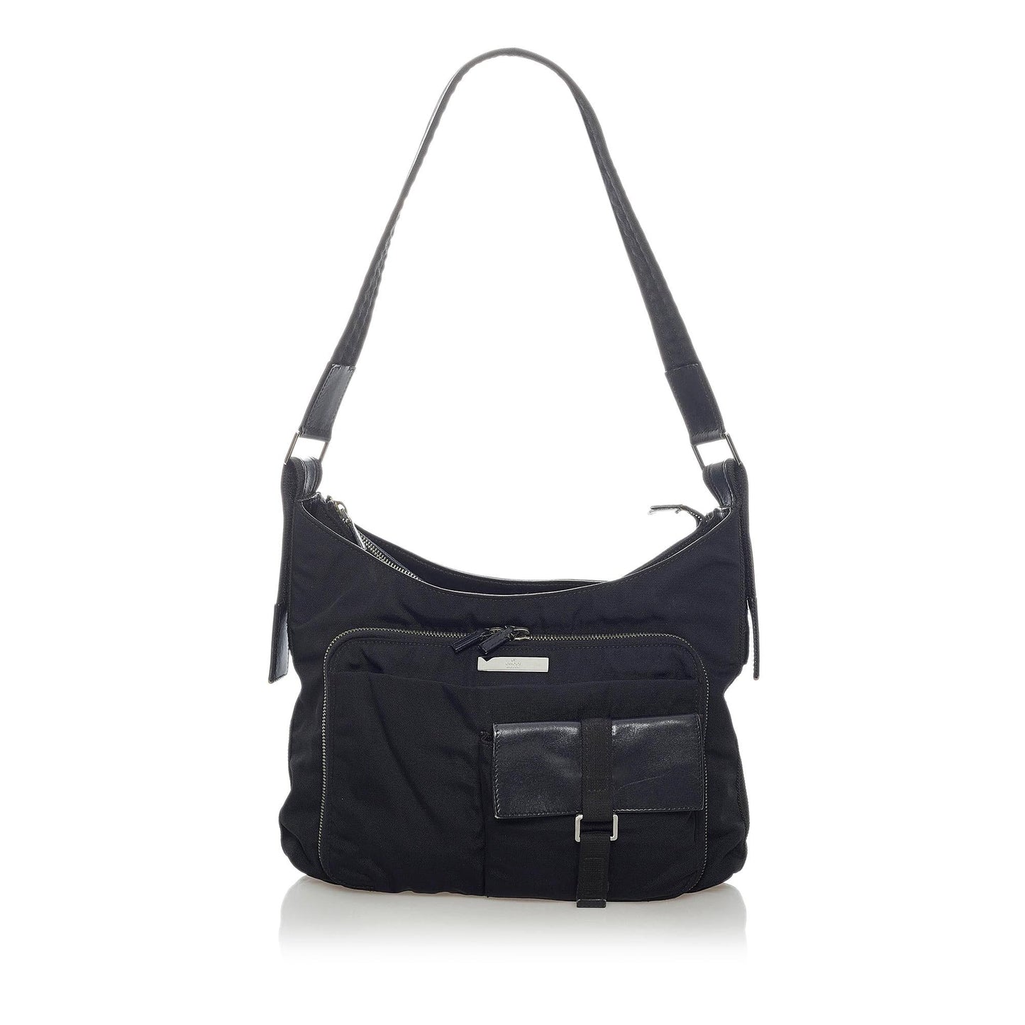 Gucci SHG Nylon Calf Black Shoulder Bag