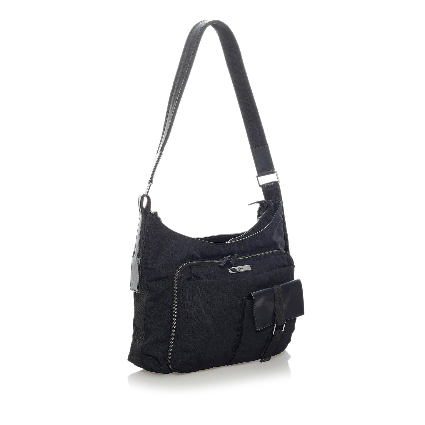 Gucci SHG Nylon Calf Black Shoulder Bag