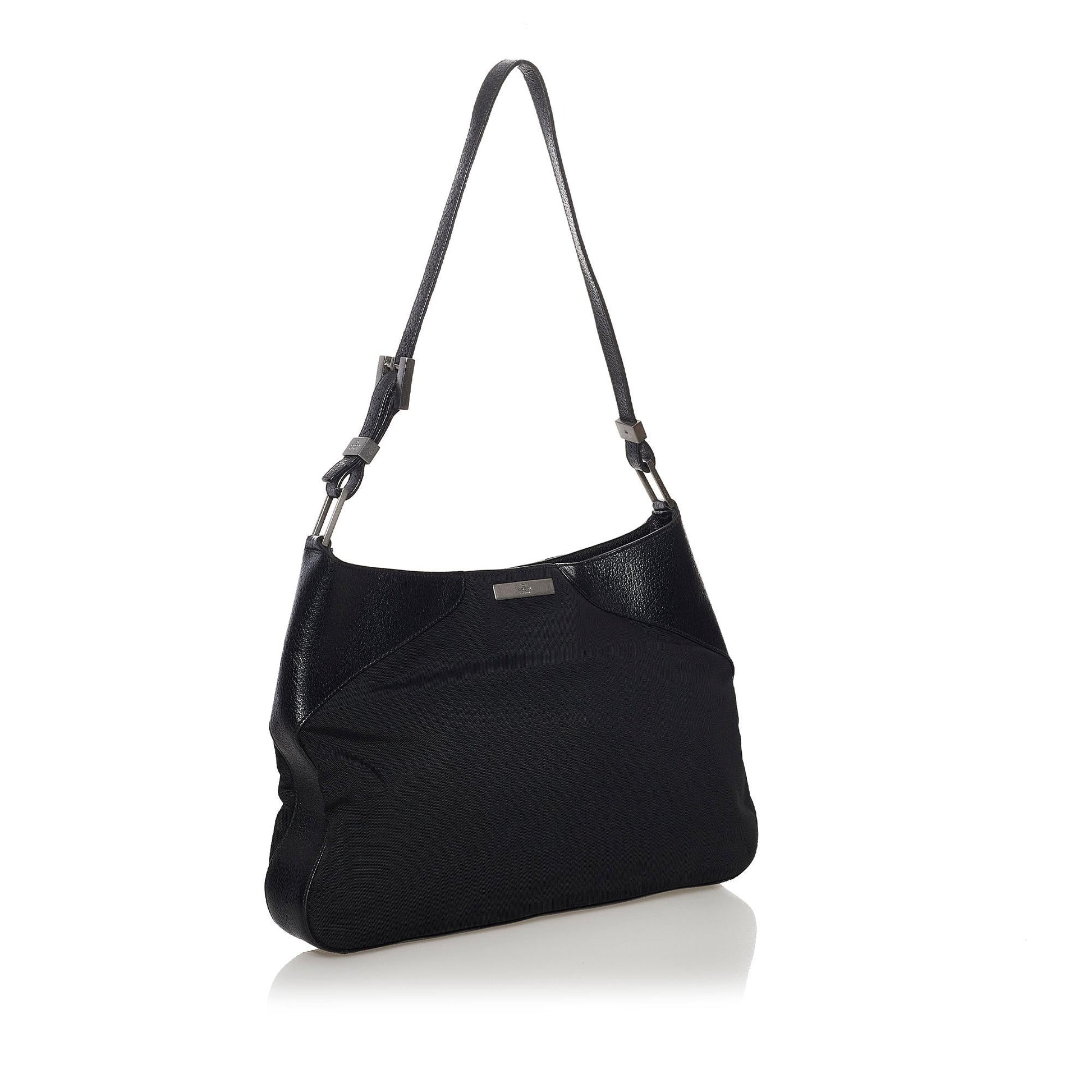 Gucci SHG Nylon Calf Black Shoulder Bag 3