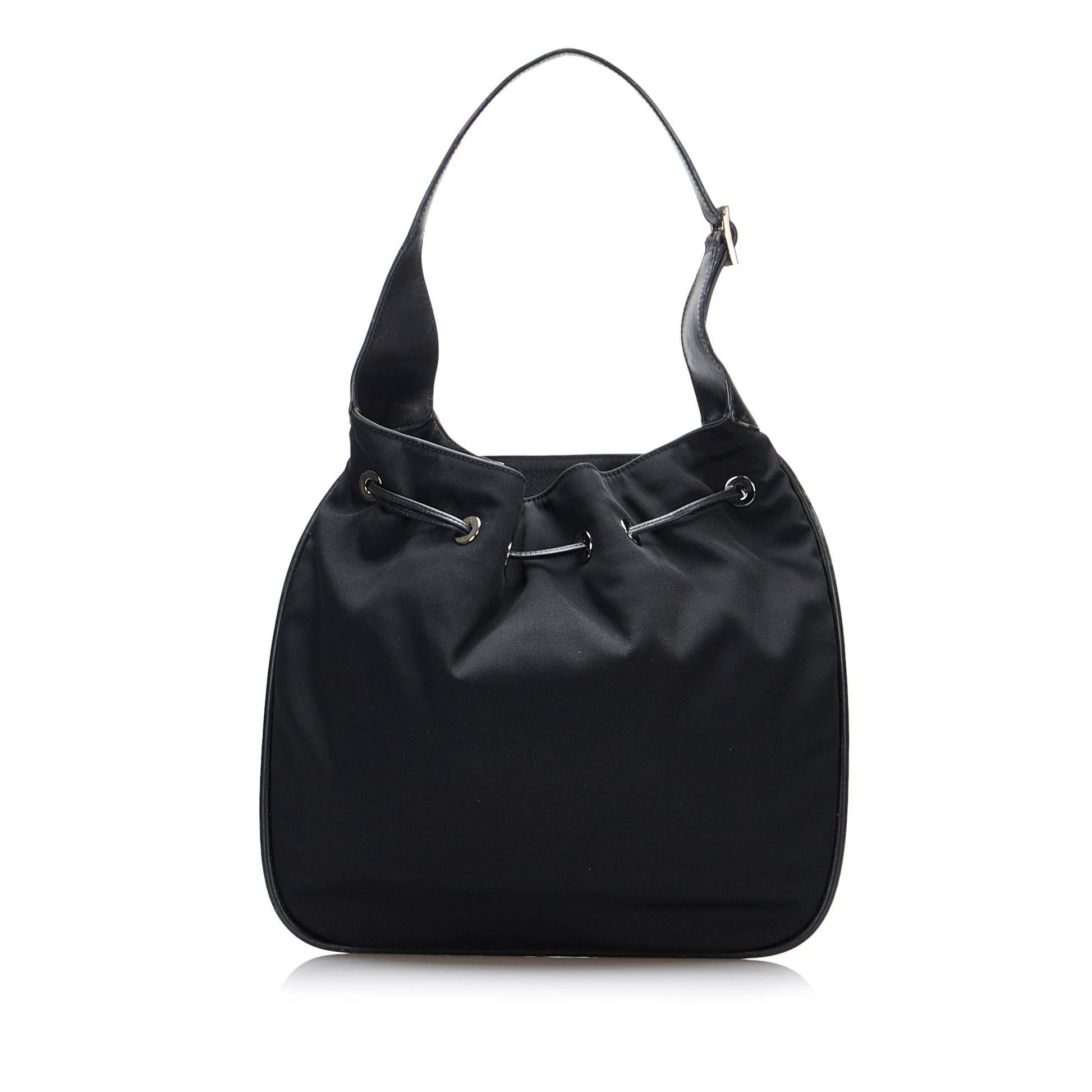Gucci SHG-7s9sJB Nylon Black Shoulder Bag