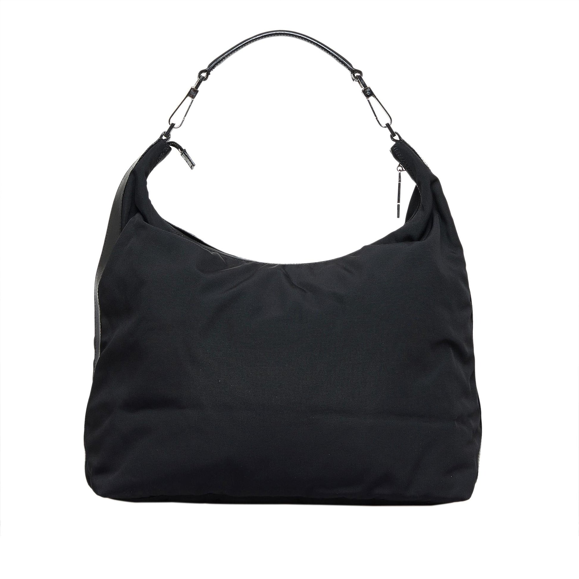 Gucci SHG-yZTMlV Nylon Black Shoulder Bag