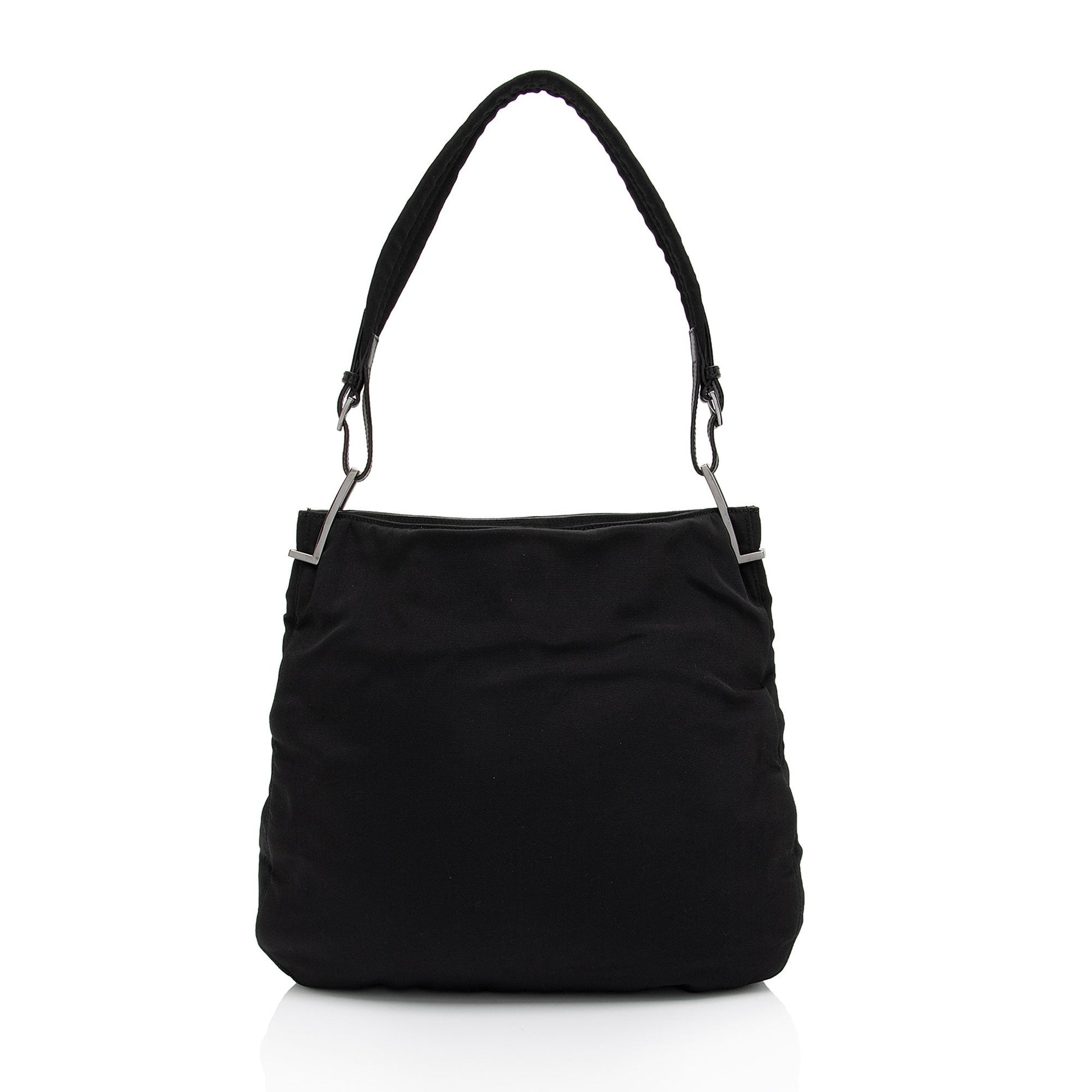 Gucci SHF-e5Iktp Leather Nylon Black Shoulder Bag