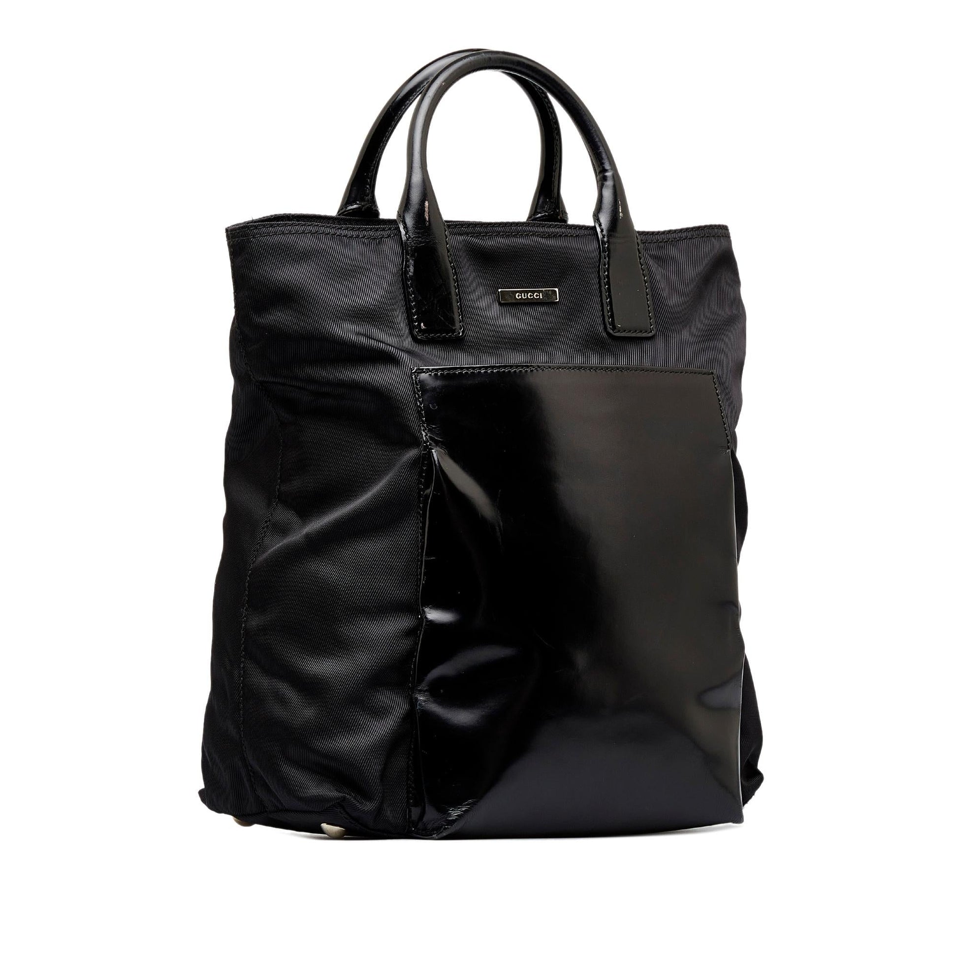 Gucci SHG-ee3XFb Nylon Black Tote Bag